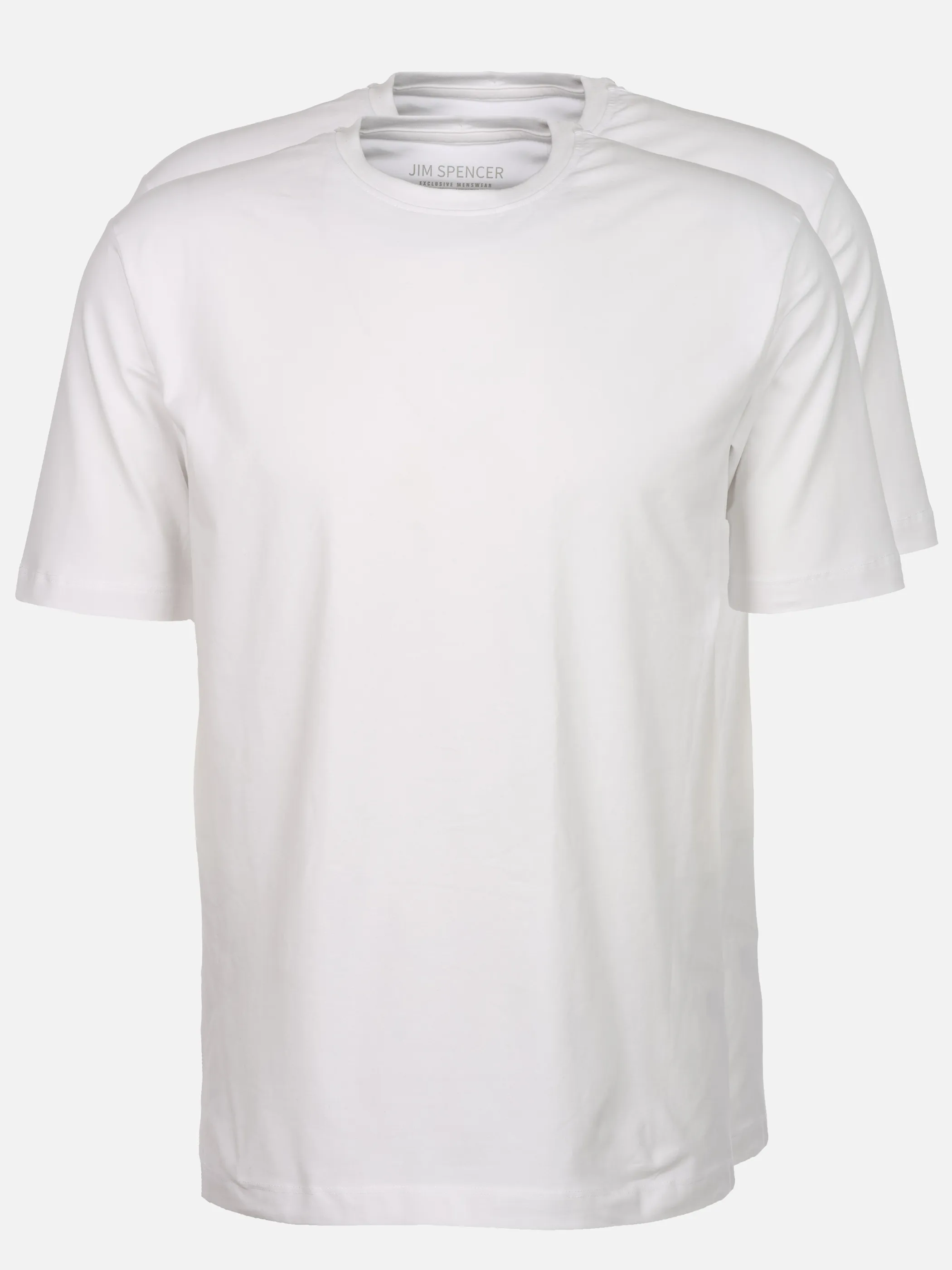 Jim Spencer He. T-Shirt 2er Pack Rundhals Weiß 930681 WHITE 1