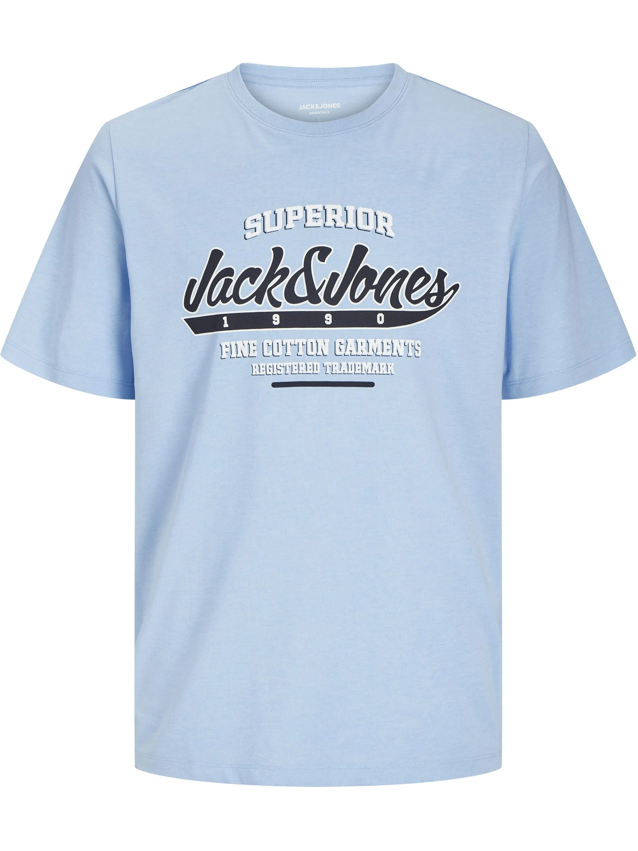 Jack Jones 12268267 JJELOGO TEE SS O-NECK Blau 903461 175780001 1