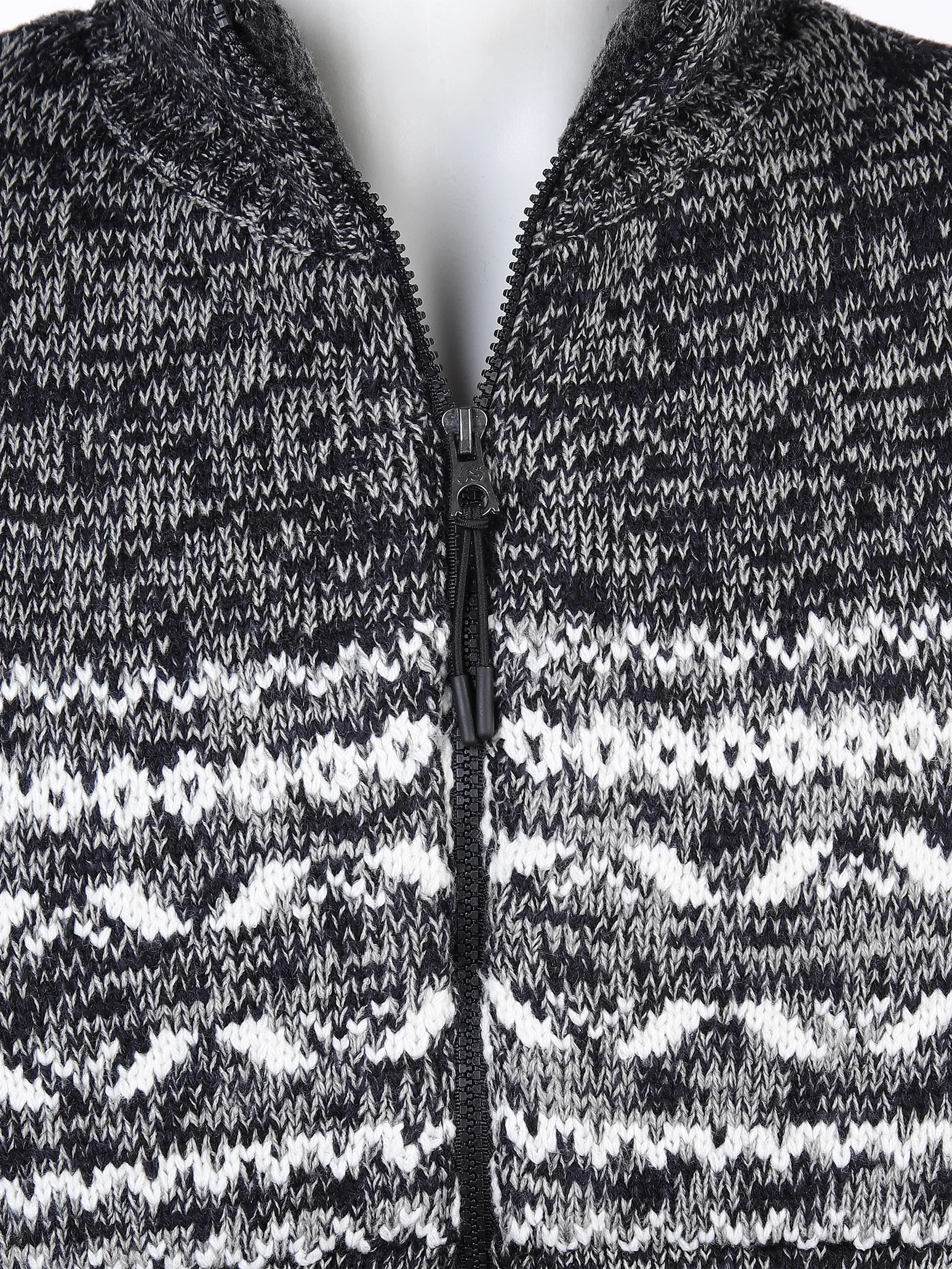 Jim Spencer He. Strickjacke wattiert mel Grau 867037 JACQUARD 3 Jim Spencer He. Strickjacke wattiert mel Grau 867037 JACQUARD 3