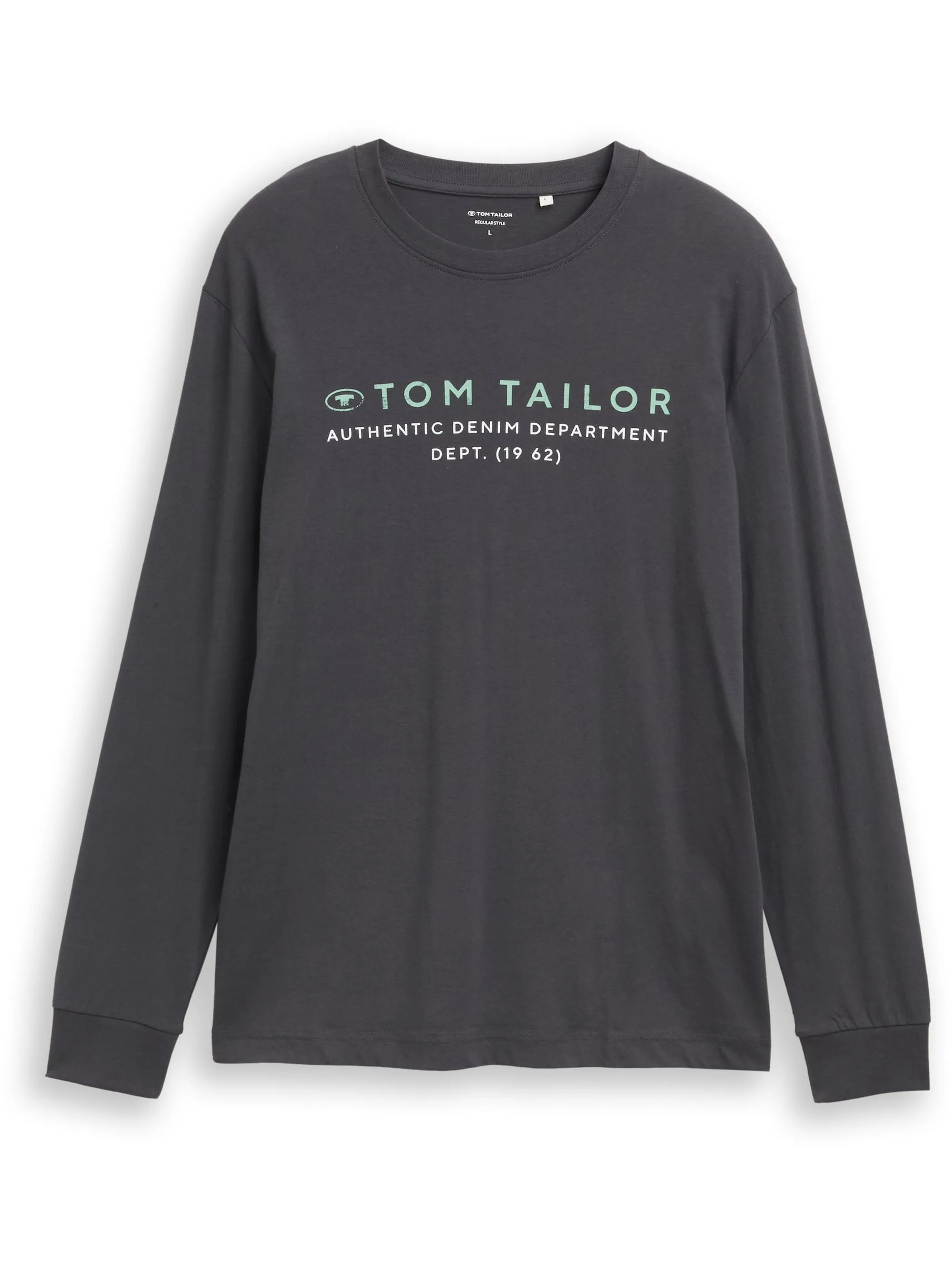 Tom Tailor 1047769 printed longsleeve Grau 914817 10899 1