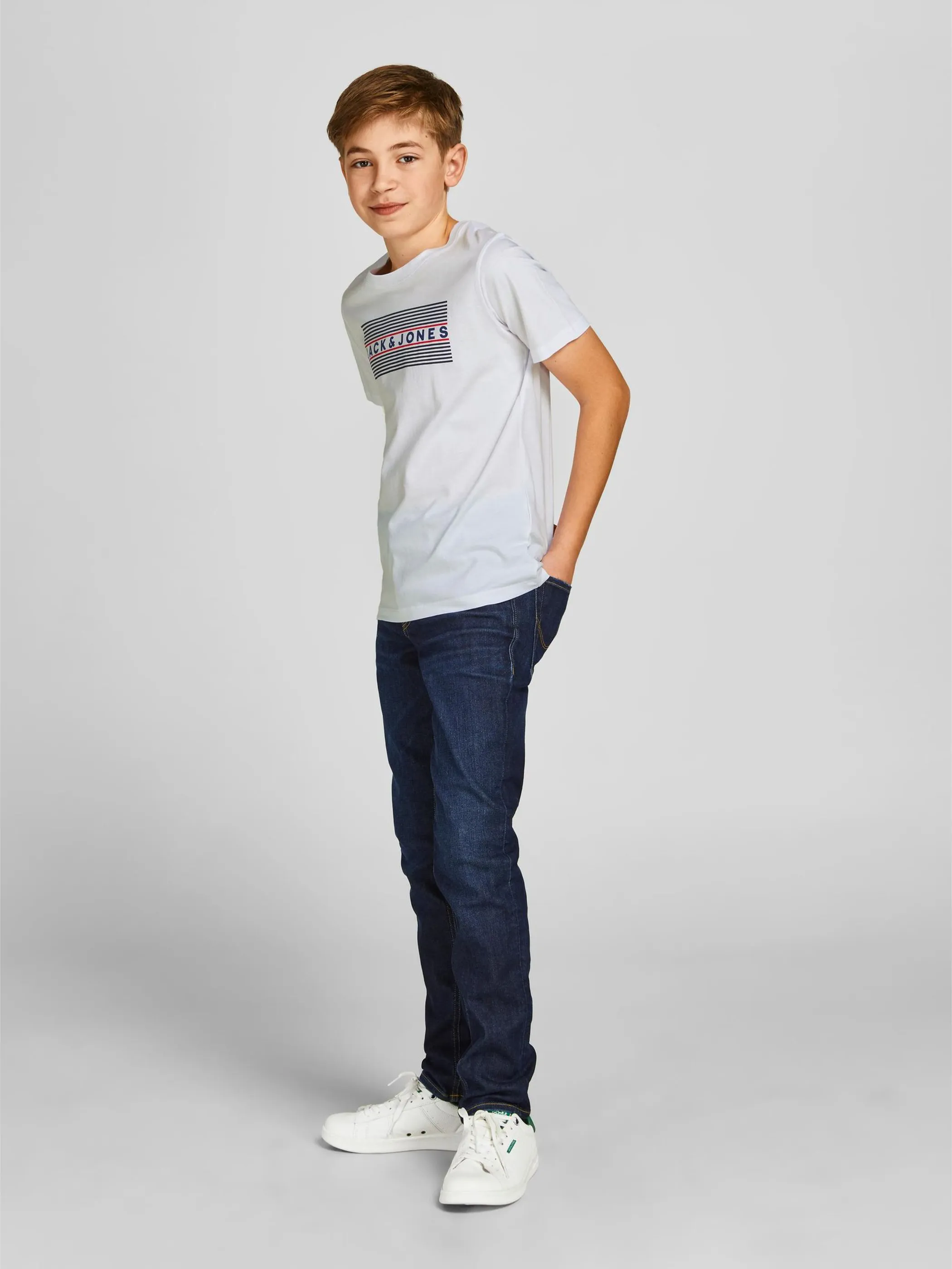Jack&Jones Junior 12152730 JJECORP LOGO TEE SS C Weiß 848088 178074006 3