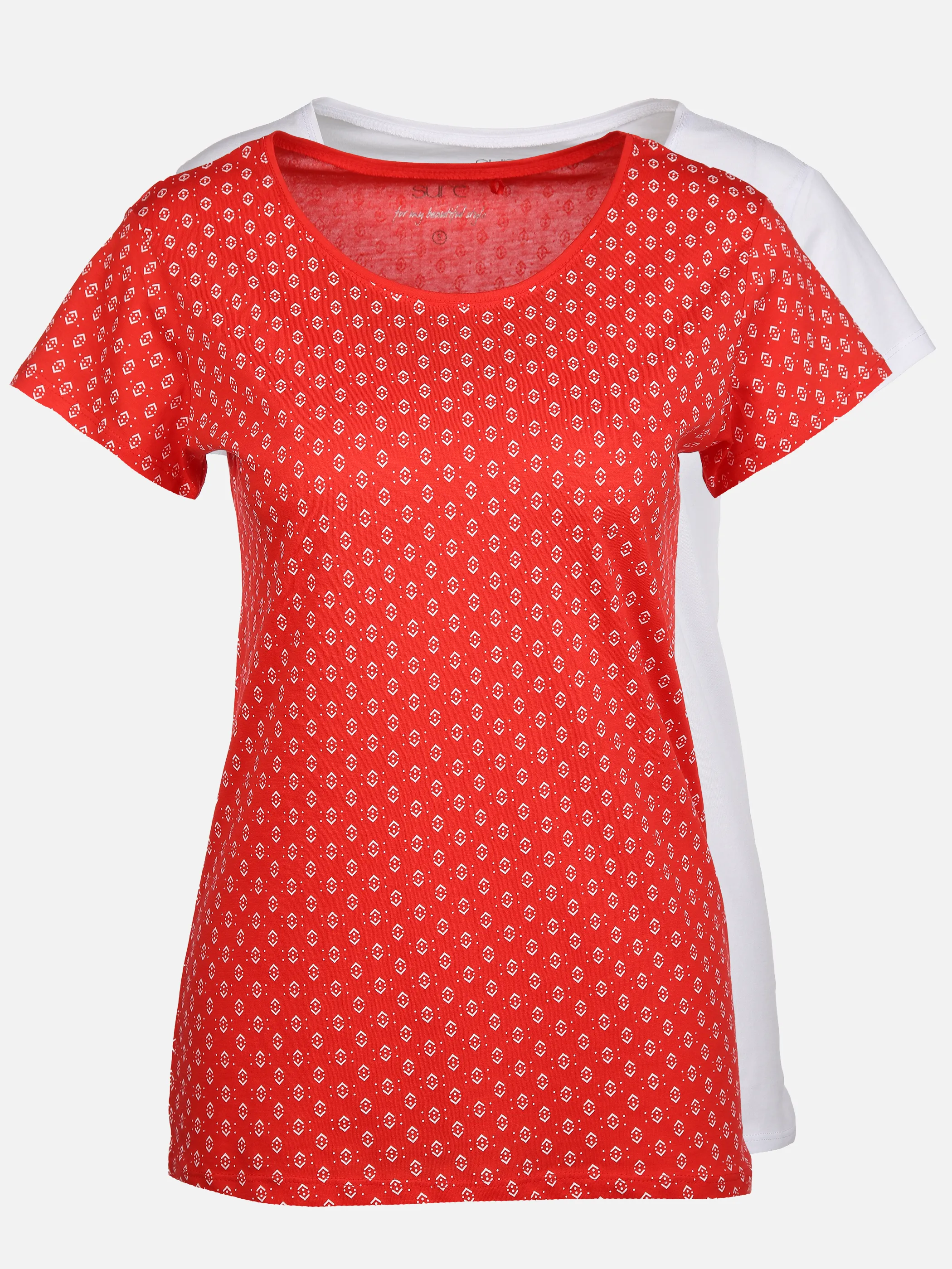Sure Da-2er Pack T-Shirt Rot 891203 TOMATO 1 Sure Da-2er Pack T-Shirt Rot 891203 TOMATO 1