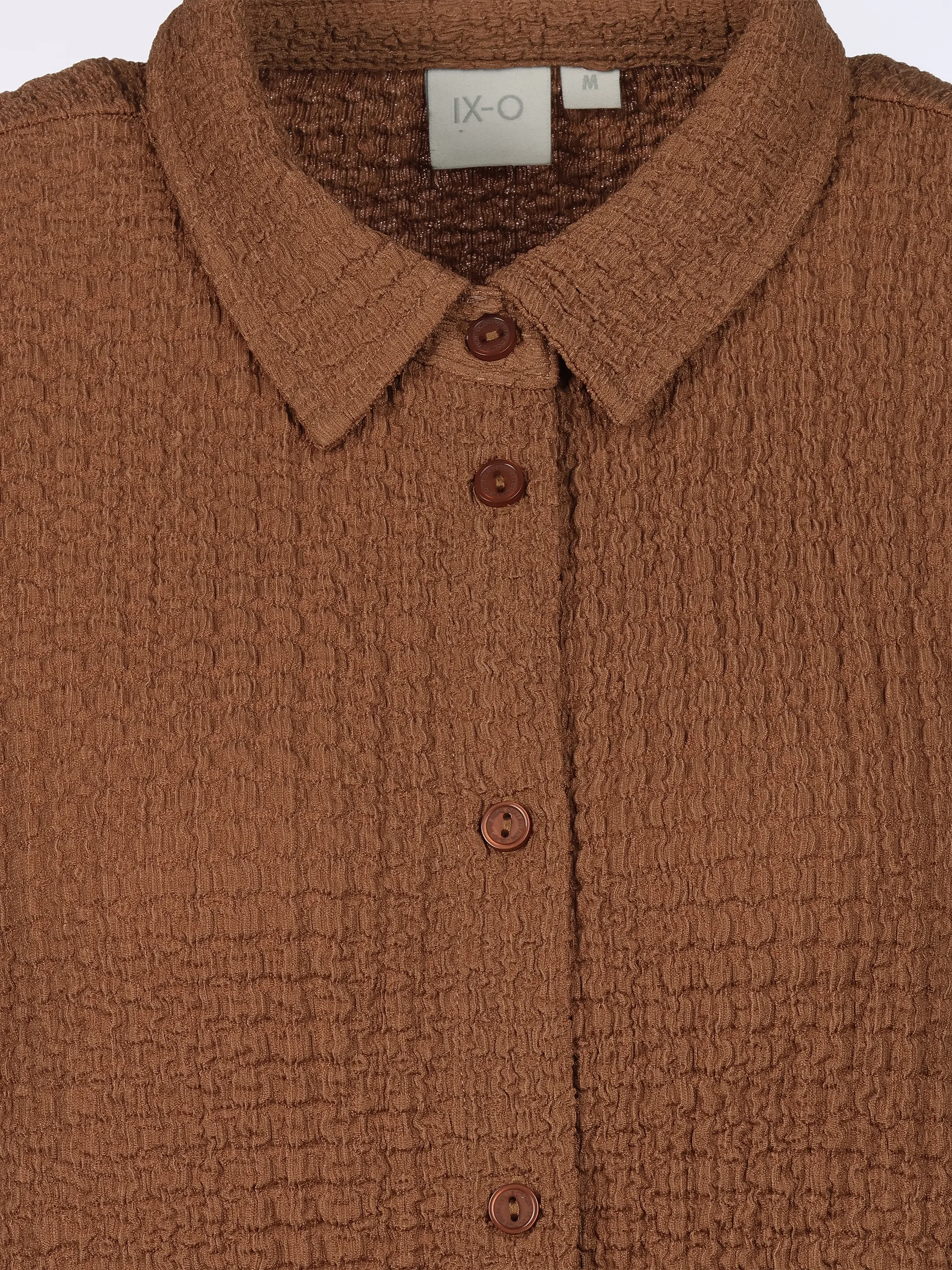 IX-O D16193AH11356AAWG YF Da-Strukturbluse Braun 925925 21300 3