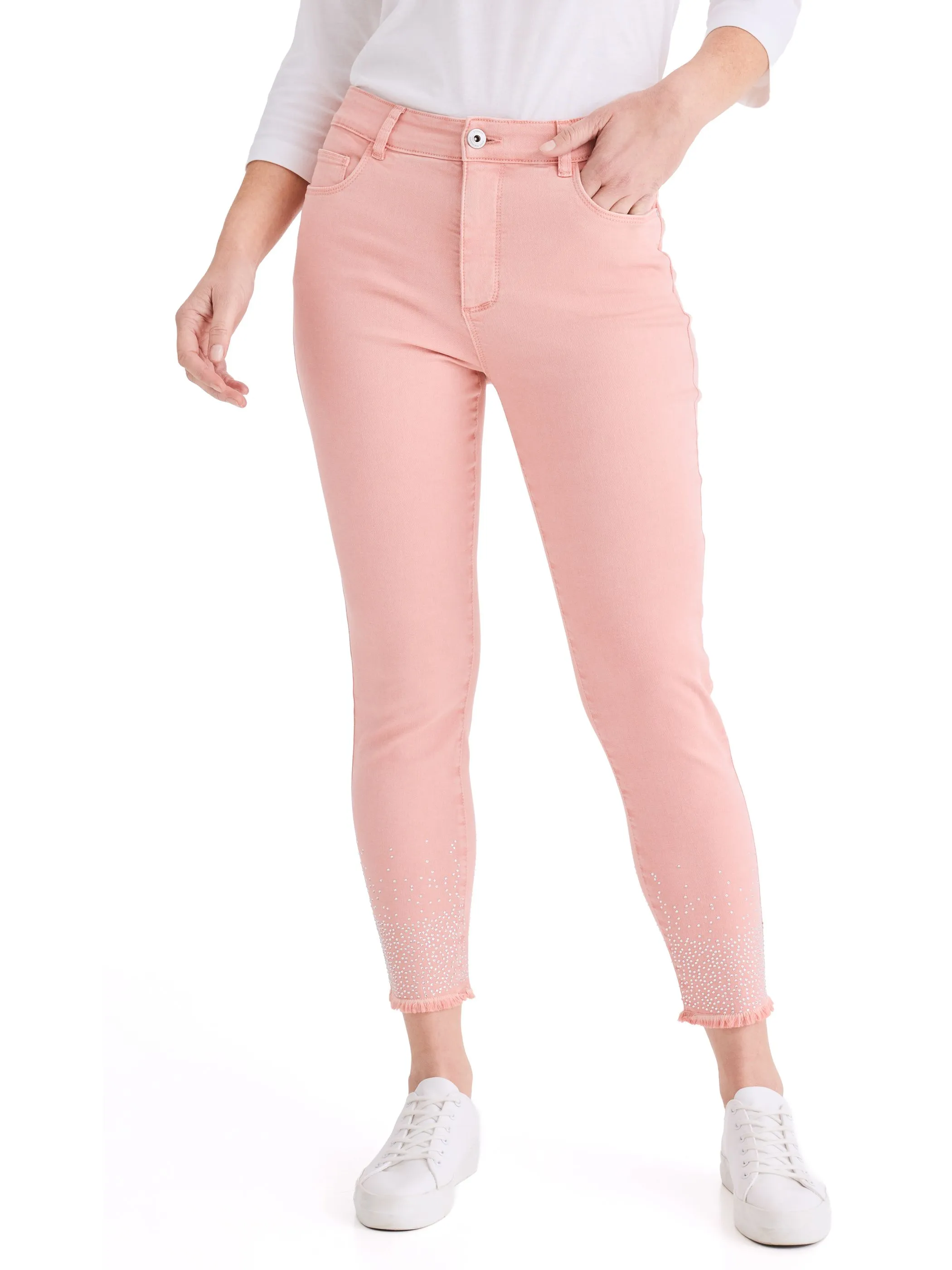 Stooker DOB 22600740003270 Da. Hosen lang, Rosa 928297 3270 1