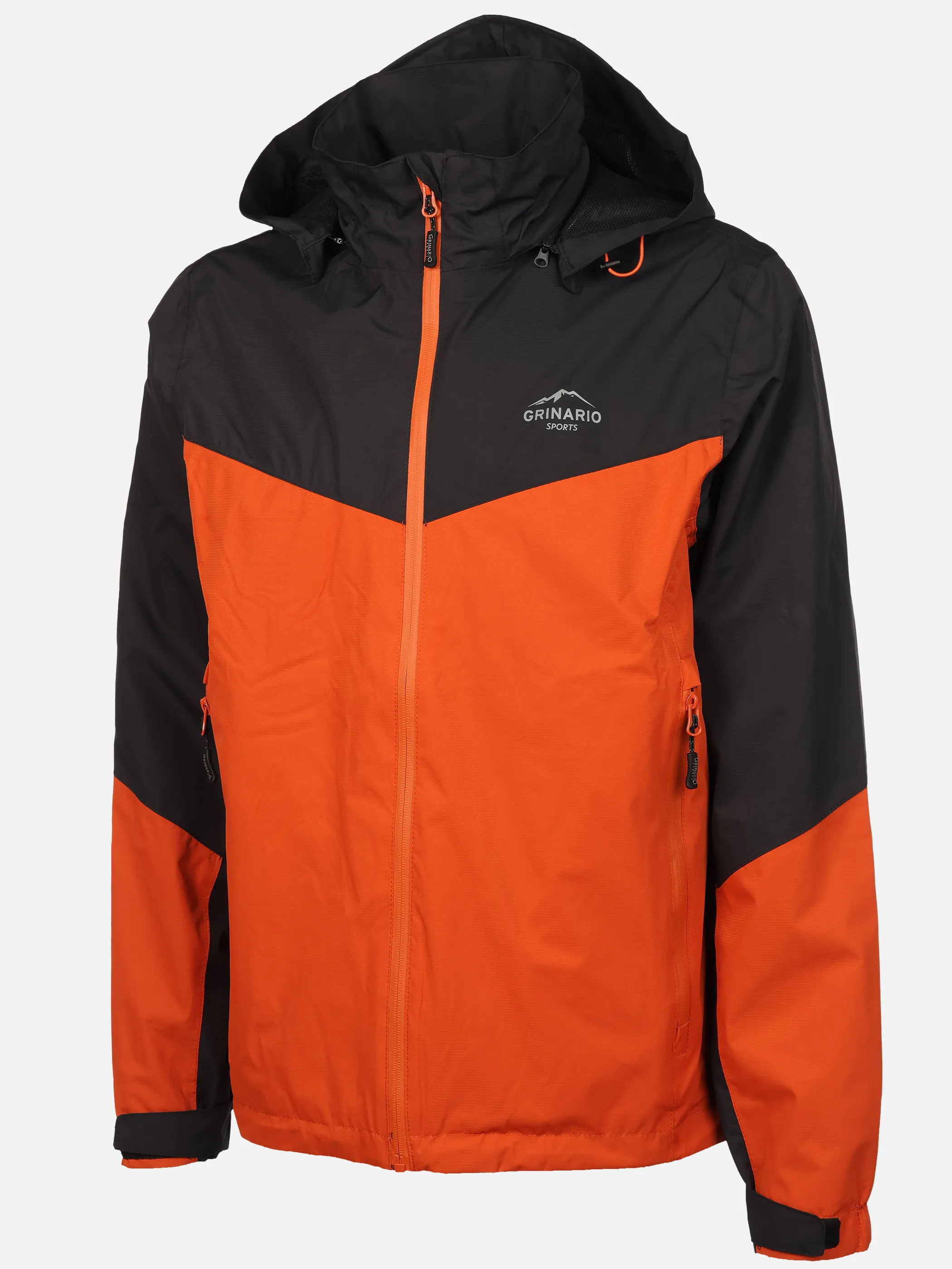 Grinario Sports He-Regenjacke, m. abnehm. Kapuze Orange 921021 ANTHRA 3