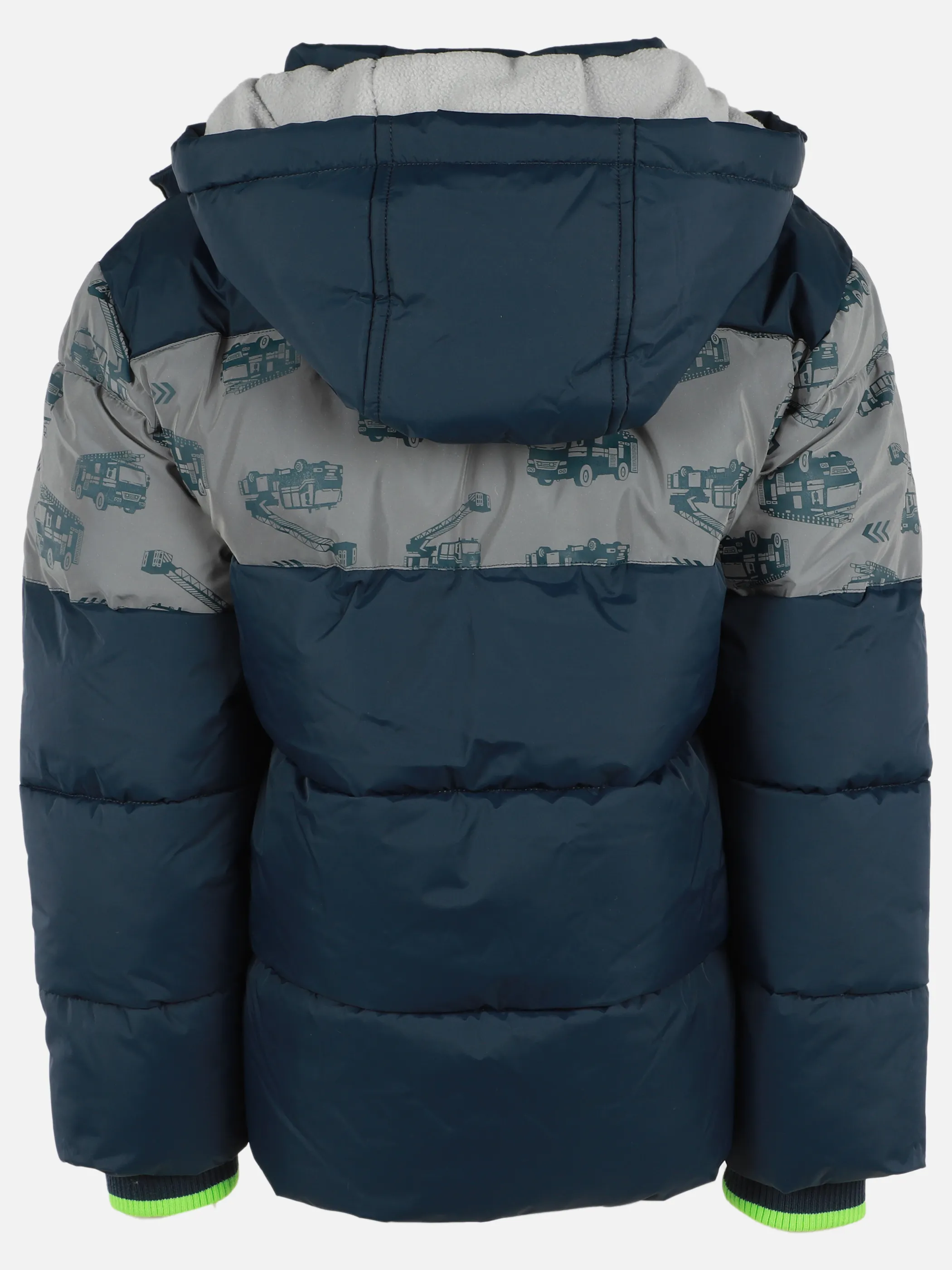 One Way KJ Jacke mit Feuerwehr Print in blau/grau Blau 913601 BLAU 2