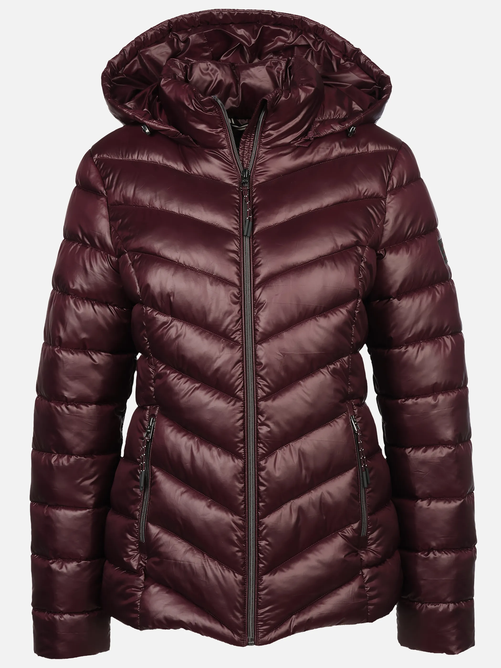Sure Da. Steppjacke mit abnehmbarer Kapuze Rot 928651 BURGUND 1