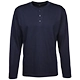 Langarmshirt mit Rundhalsausschnitt und kurzer Knopfleiste 