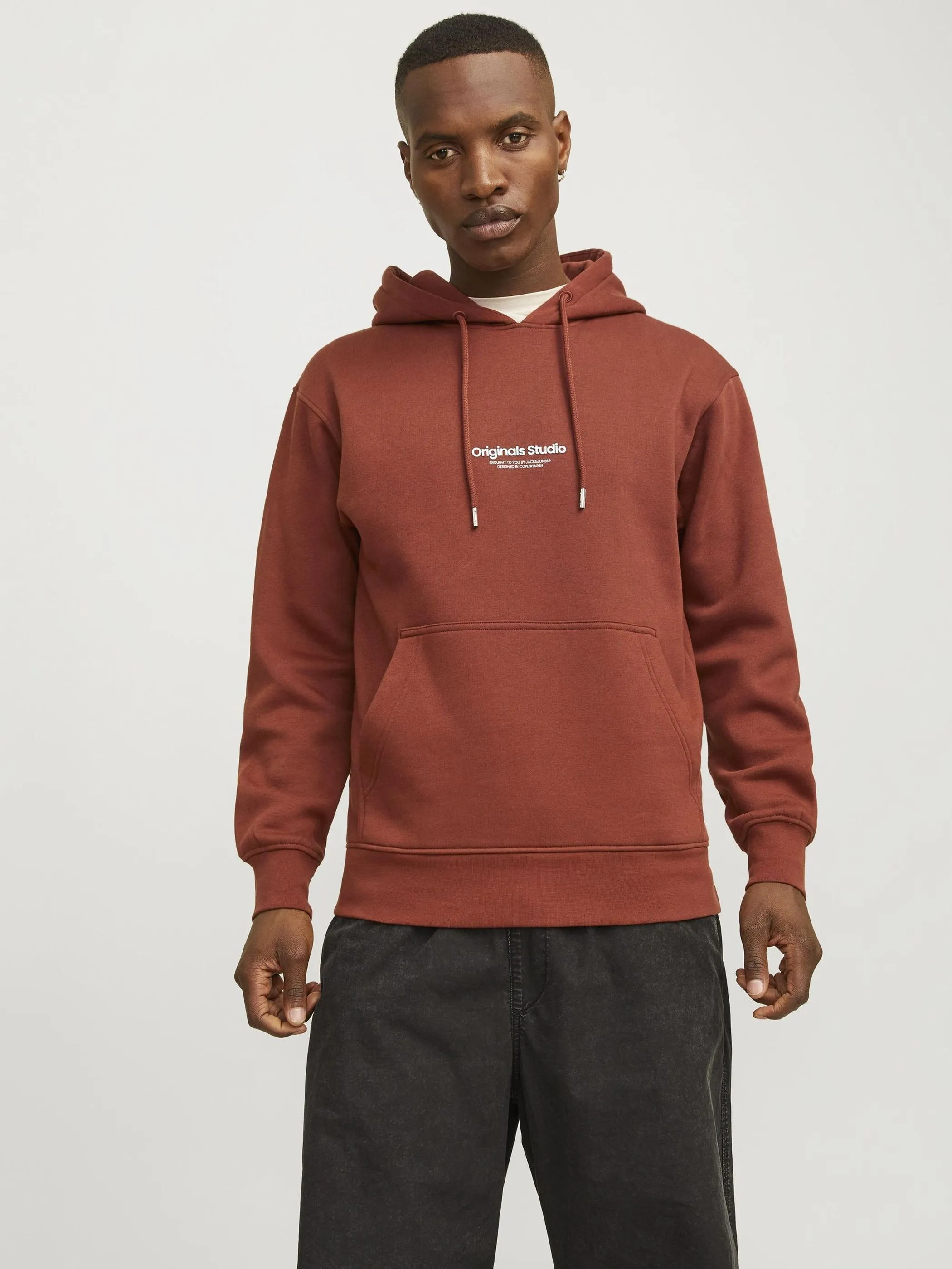 Jack & Jones Jjolive Sweat Crew Neck Felpa da Uomo, Nero/Stampa: scansione, XS Jack & Jones Jjolive Sweat Crew Neck Felpa da Uomo, Nero/Stampa: scansione, XS