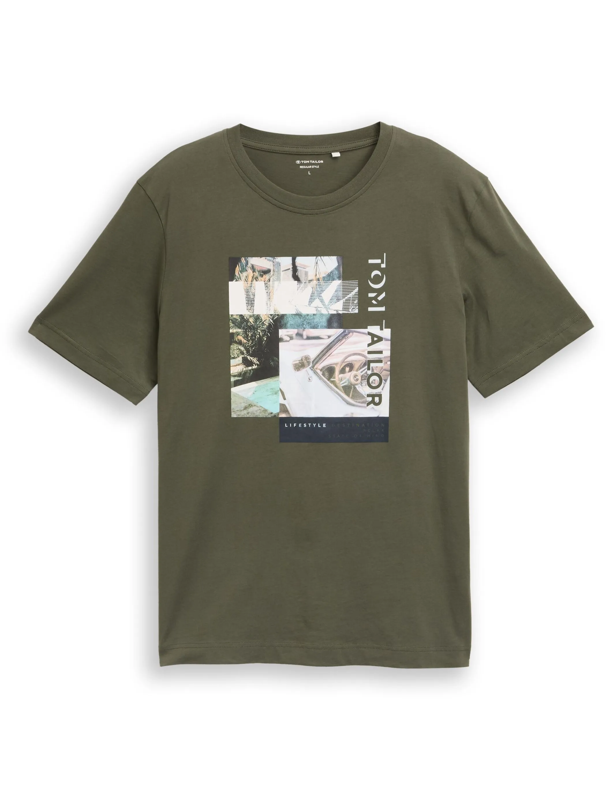 Tom Tailor 1050208 photoprint t-shirt Grün 922123 26543 5