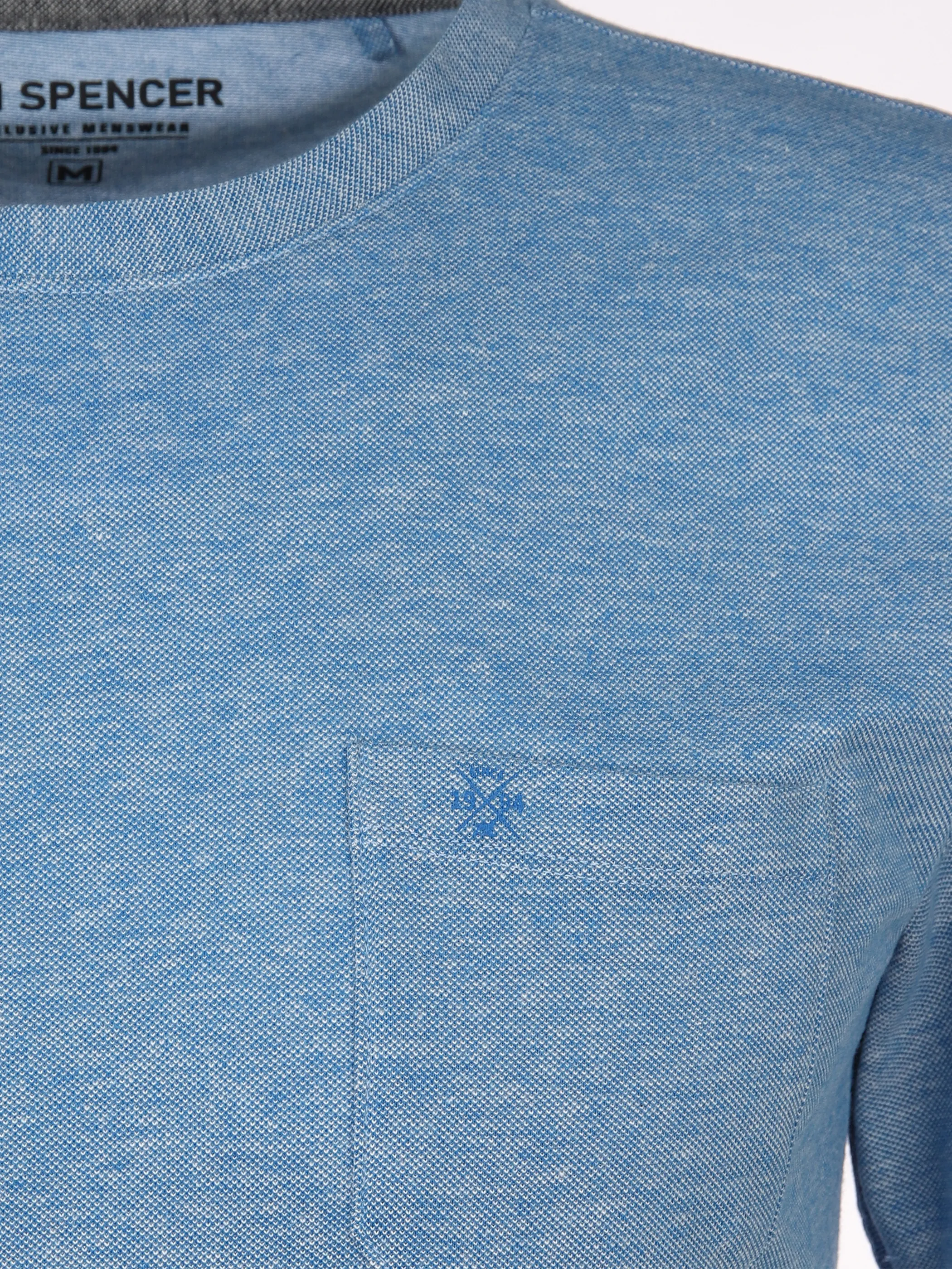 Jim Spencer He. T-Shirt 1/2 Arm twisted RH Blau 873096 BLUE 3 Jim Spencer He. T-Shirt 1/2 Arm twisted RH Blau 873096 BLUE 3