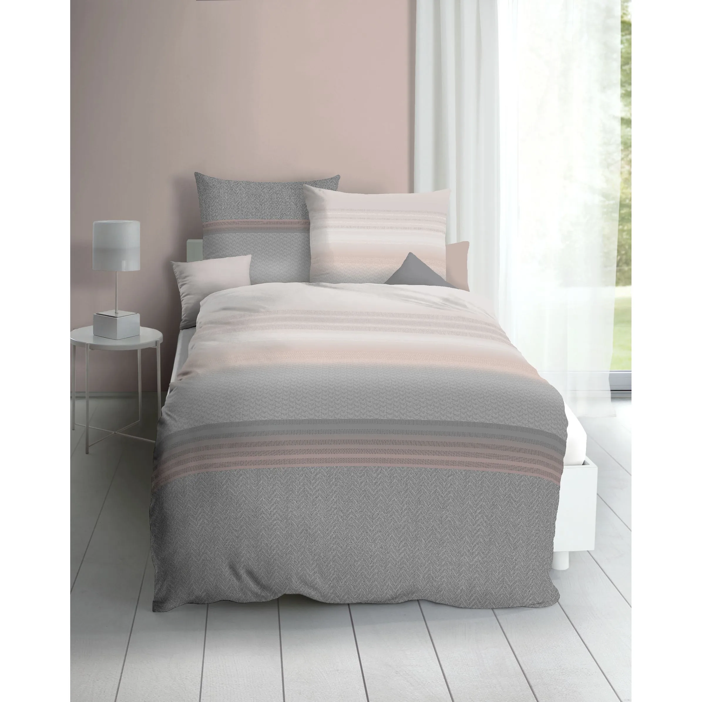 Kaeppel I Biberbettwäsche Division 135x2 Grau 888641 KIESEL 1 Kaeppel I Biberbettwäsche Division 135x2 Grau 888641 KIESEL 1