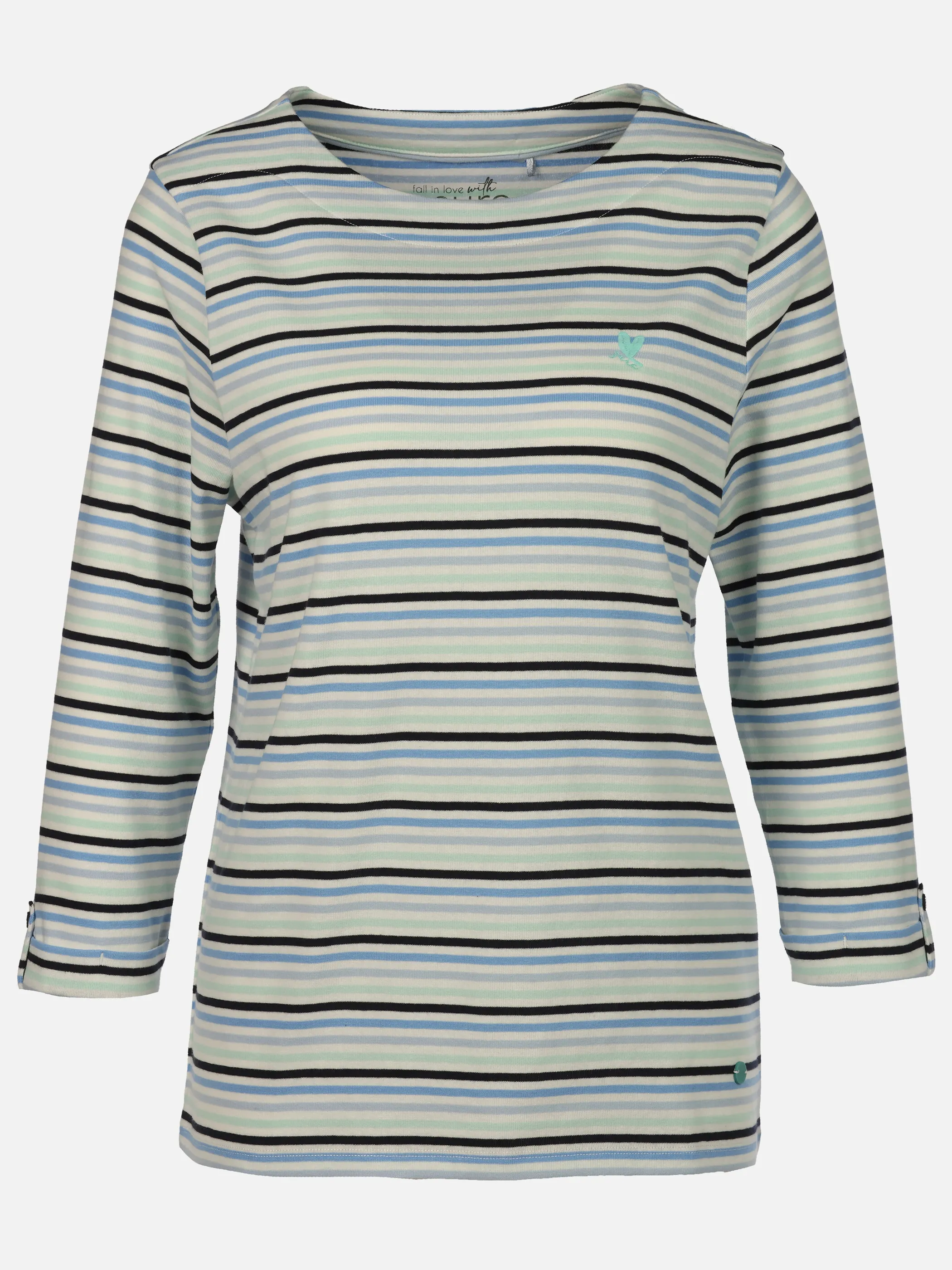 Sure Da-Streifen-Shirt Türkis 920607 MINT 1