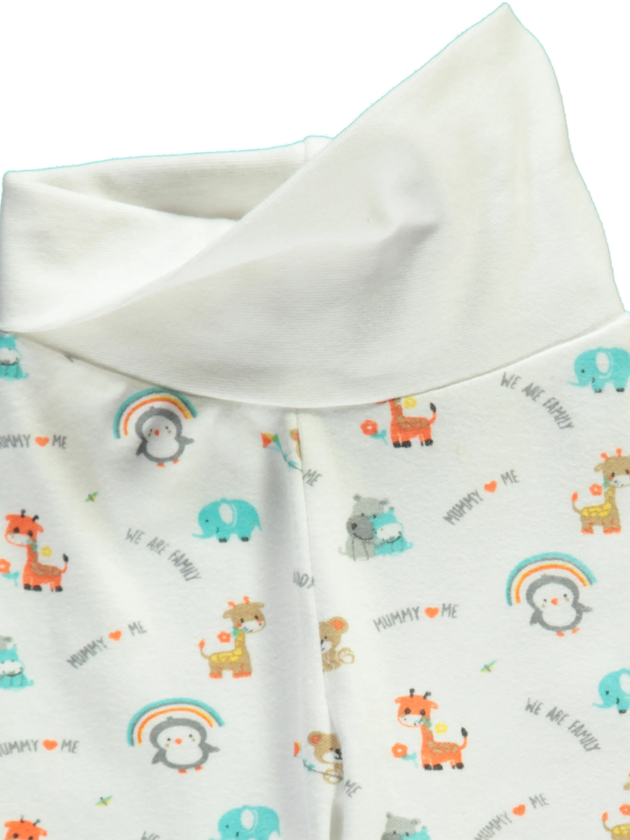 Lilly&Fynn BU Schlupfhose mit Fuß 2er Weiß 838849 GRAU 3