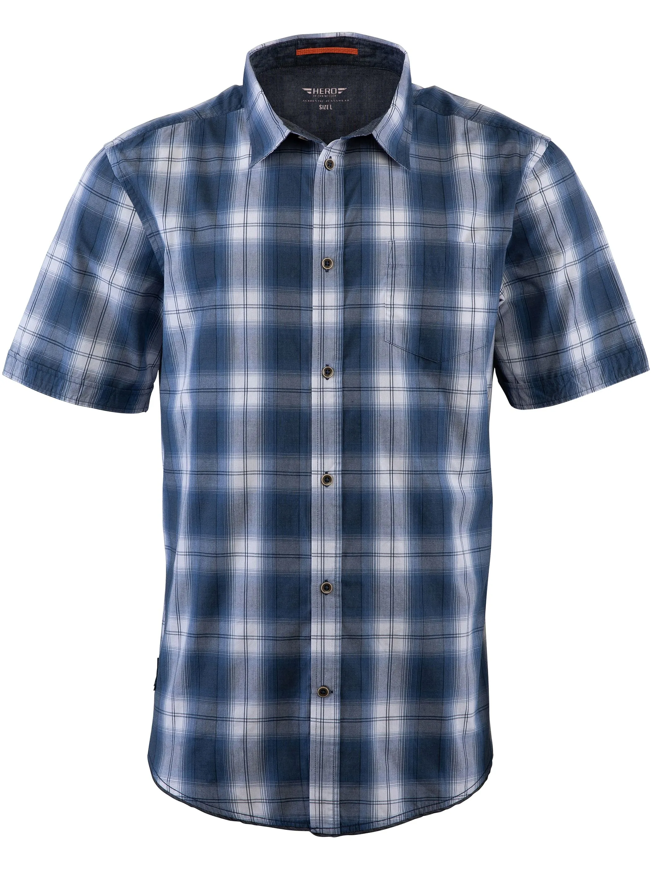 HERO by John Medoox 73110320009293 He. Bluse/Hemd, Blau 913905 9293 1