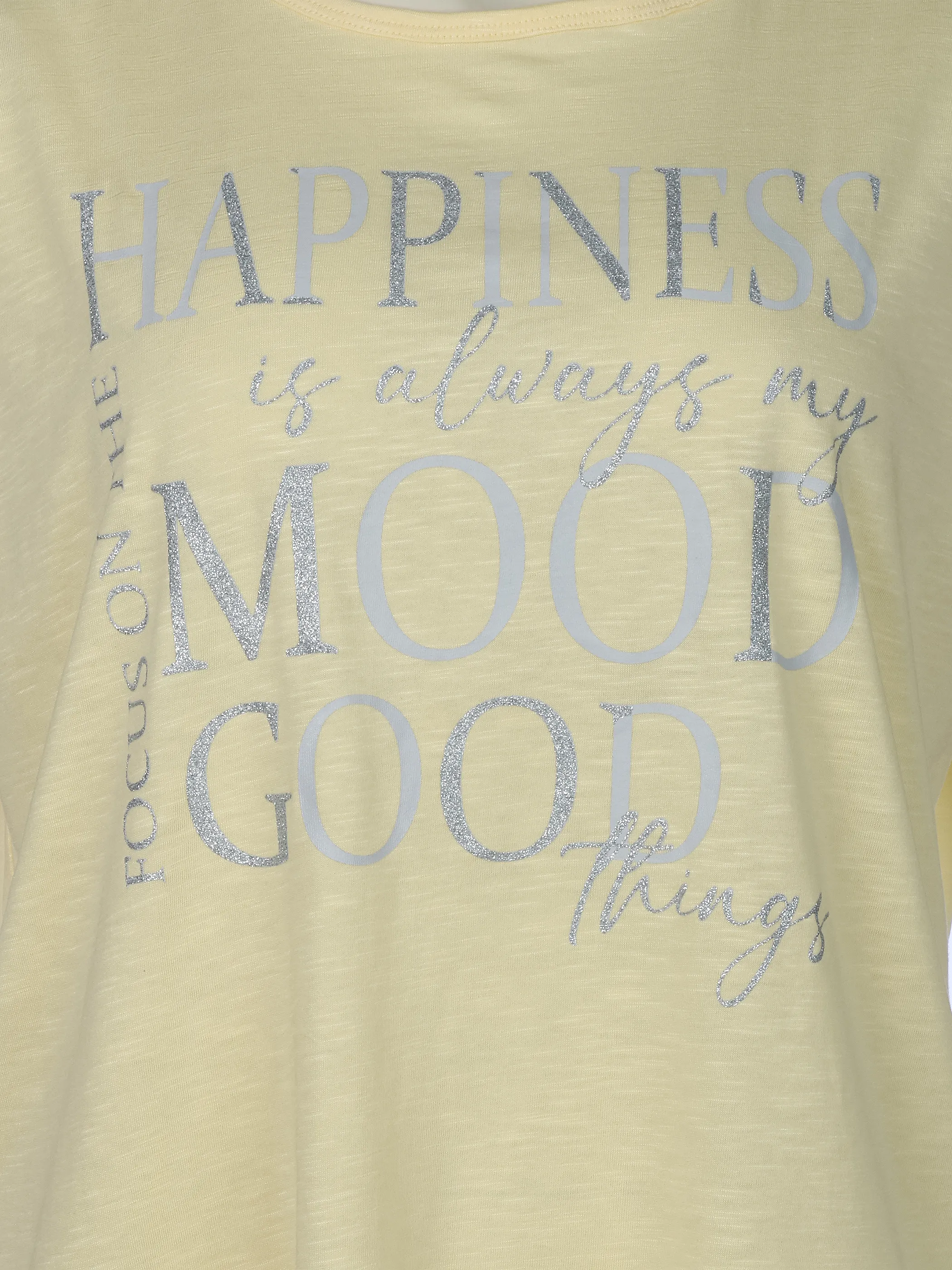 Sonja Blank Da-gr.Gr. T-Shirt m. Print Gelb 923598 YELLOW 3