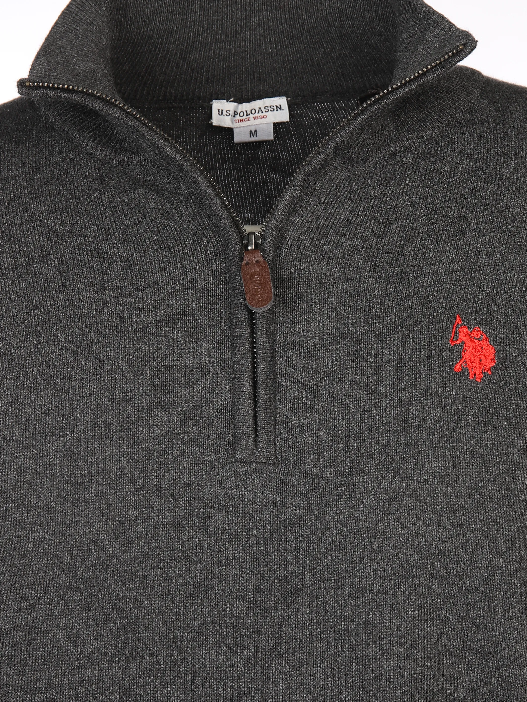 U.S. Polo Assn. He. Stricktroyer Zip Grau 900813 285 ANTHRA 3 U.S. Polo Assn. He. Stricktroyer Zip Grau 900813 285 ANTHRA 3