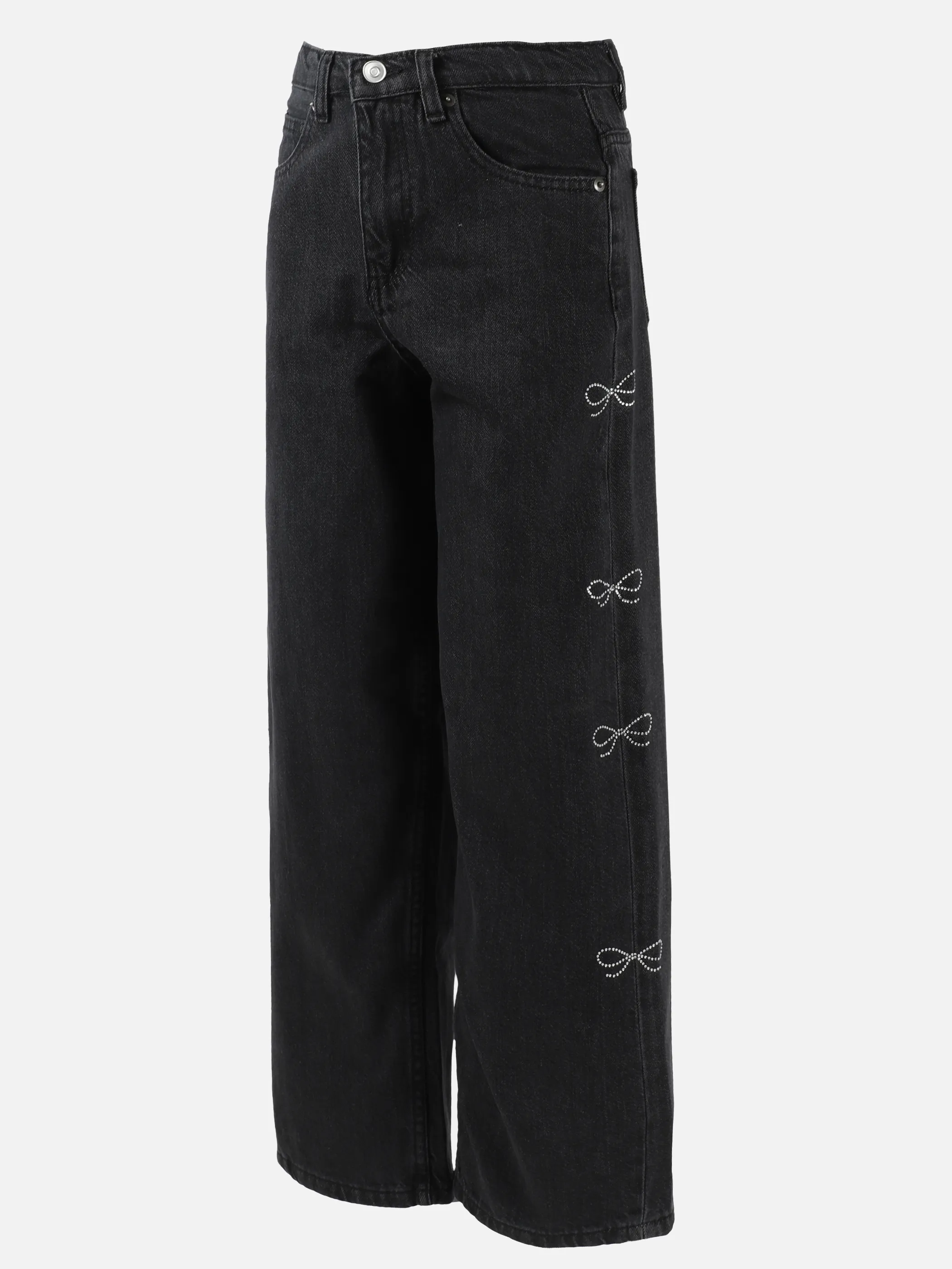 One Way JM Jeans grau mit glitzer schleifen Seitlich Grau 930131 GRAU 3