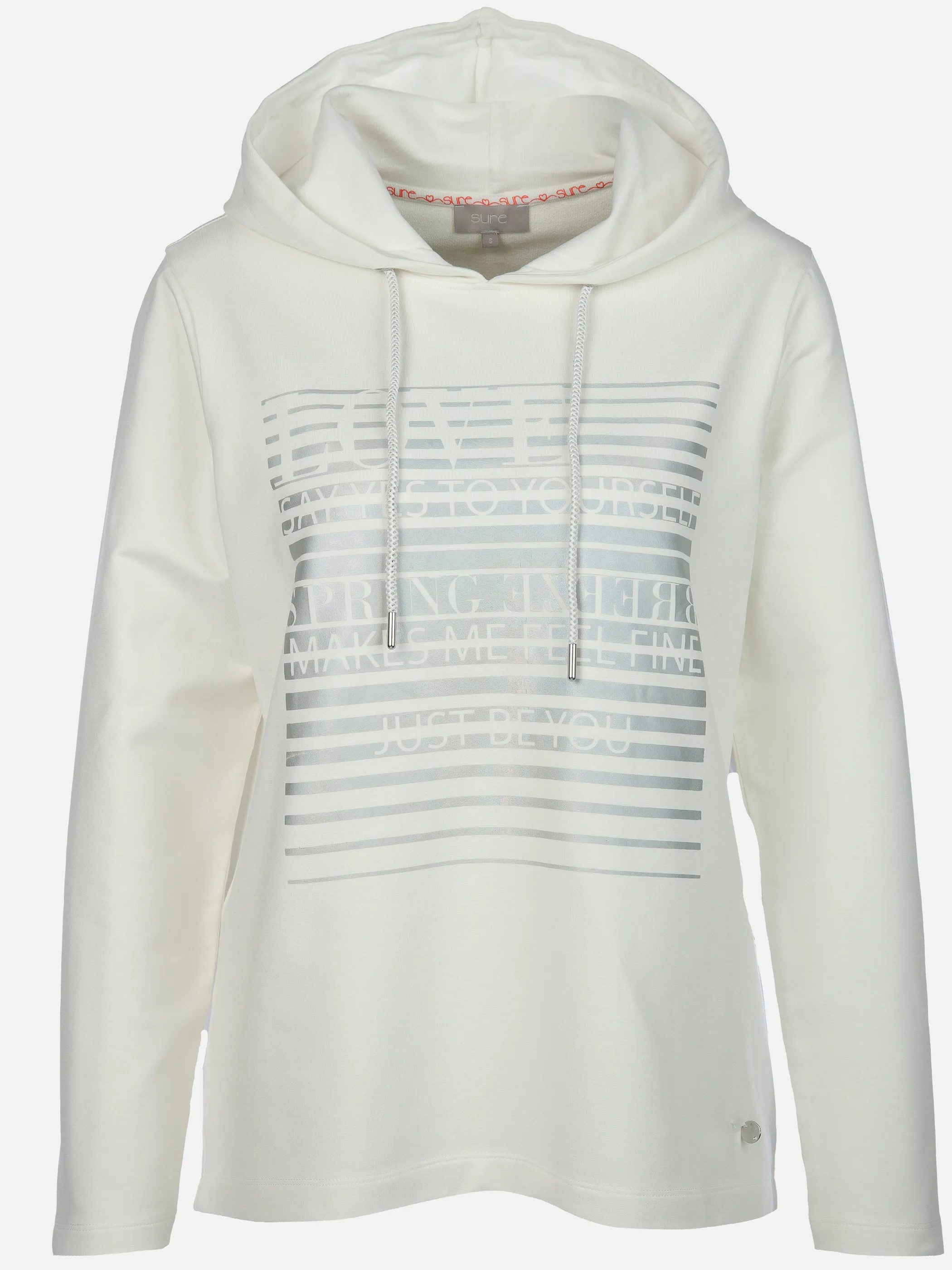 Sure Da-Sweatshirt m. Kapuze Weiß 904749 OFFWHITE 1