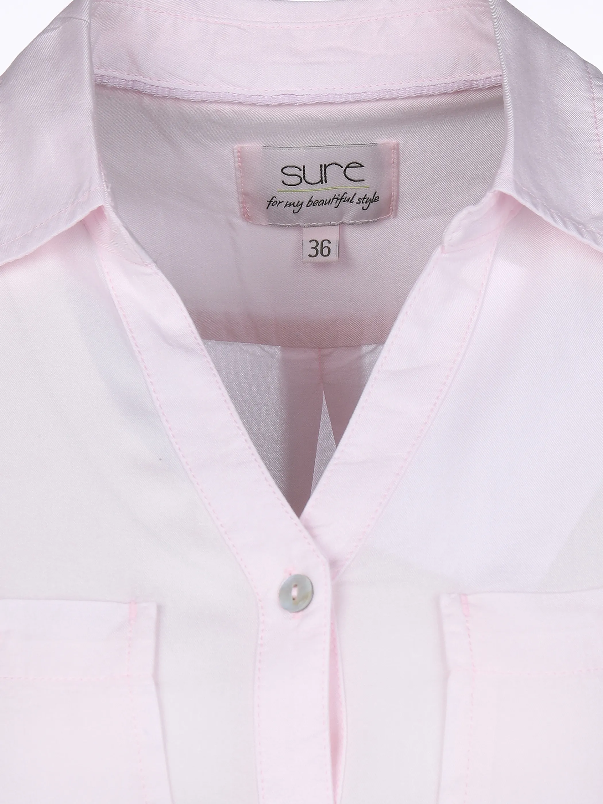 Sure Da-Bluse m. Brusttaschen Rosa 862502 ROSE 3