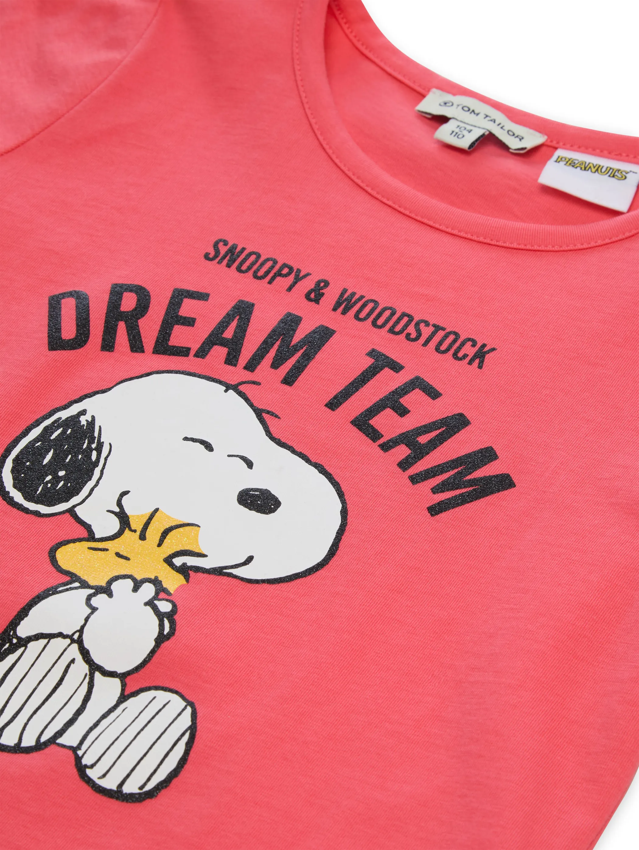 Tom Tailor 1052719 Peanuts printed T-shir Pink 934391 32123 3