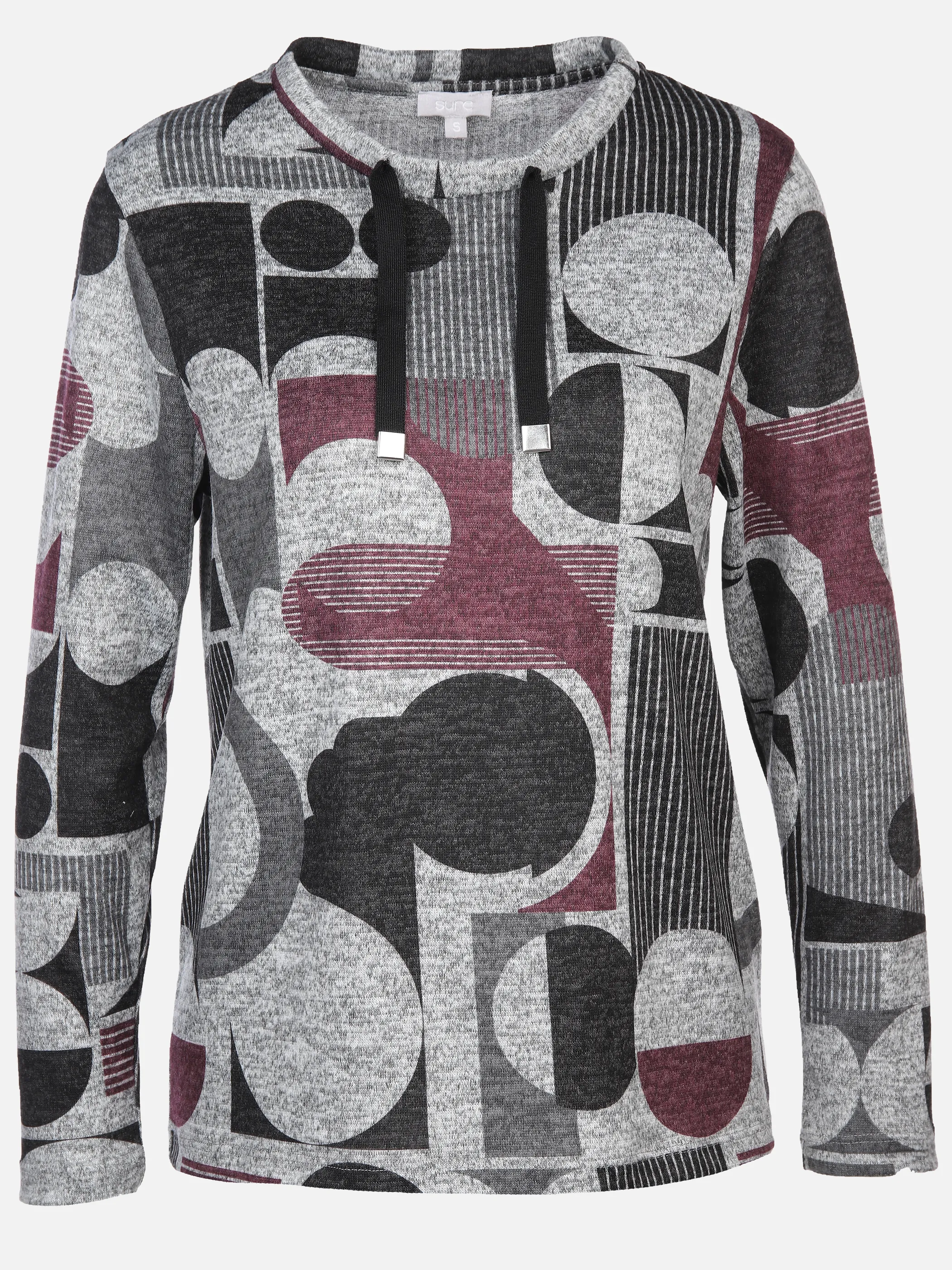 Sure Da-Flausch-Shirt m. Bindeband Rot 900703 BERRY 1 Sure Da-Flausch-Shirt m. Bindeband Rot 900703 BERRY 1