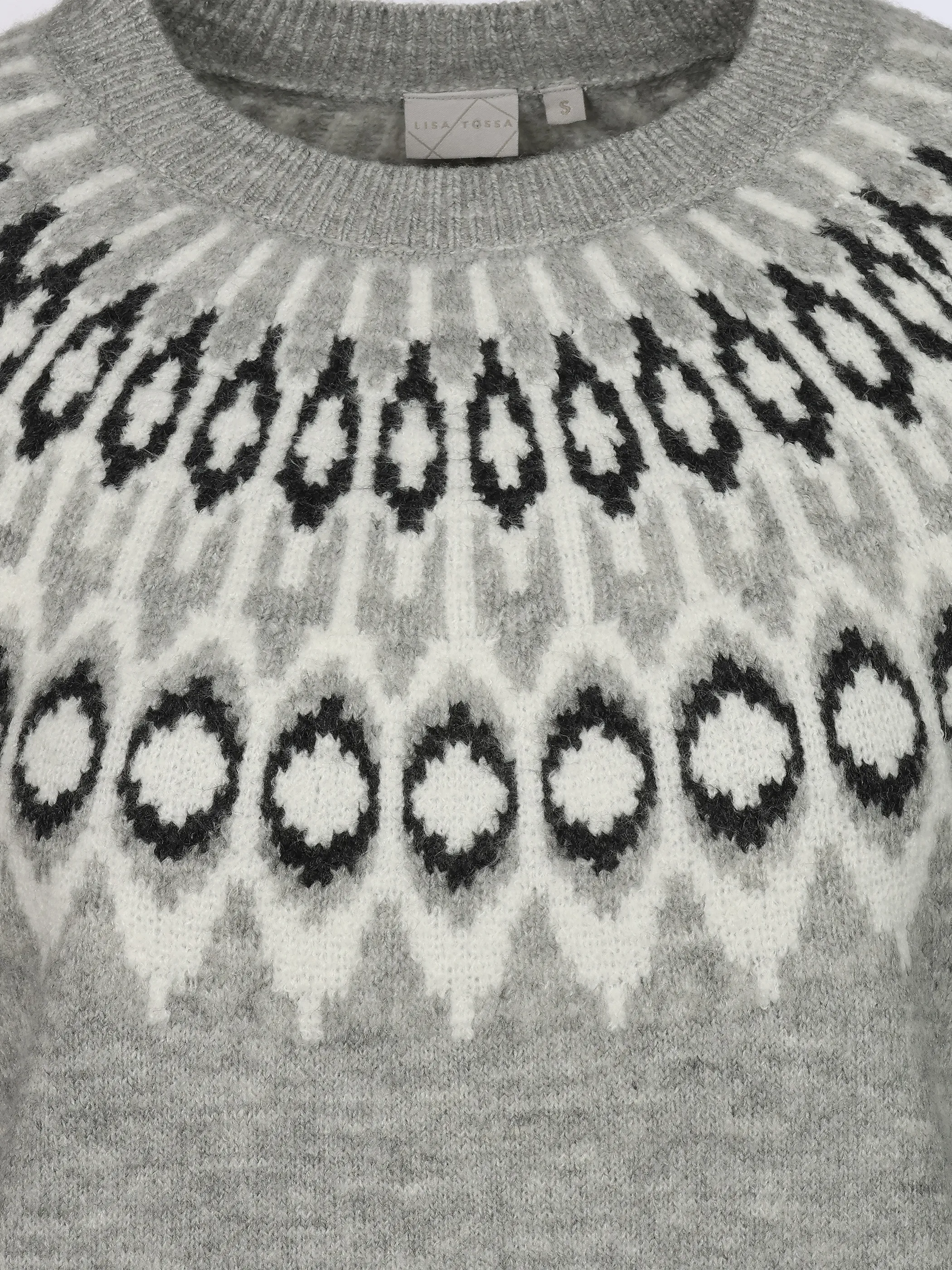 Lisa Tossa Da. Norweger Pullover Grau 929256 GRAU 3
