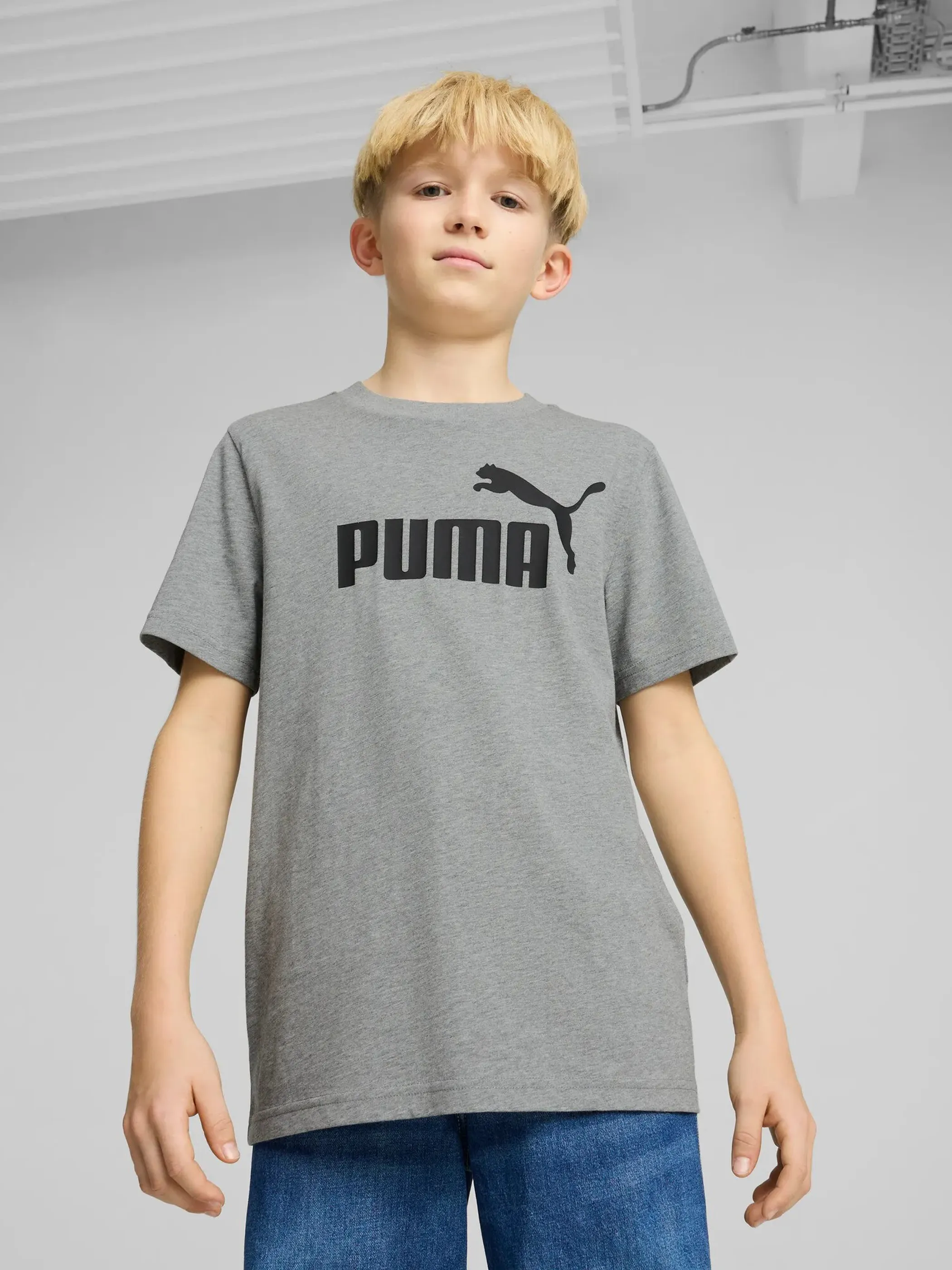 Puma 684906 TB-T-Shirt ESS No. 1 Logo Tee B Grau 904551 0003 3