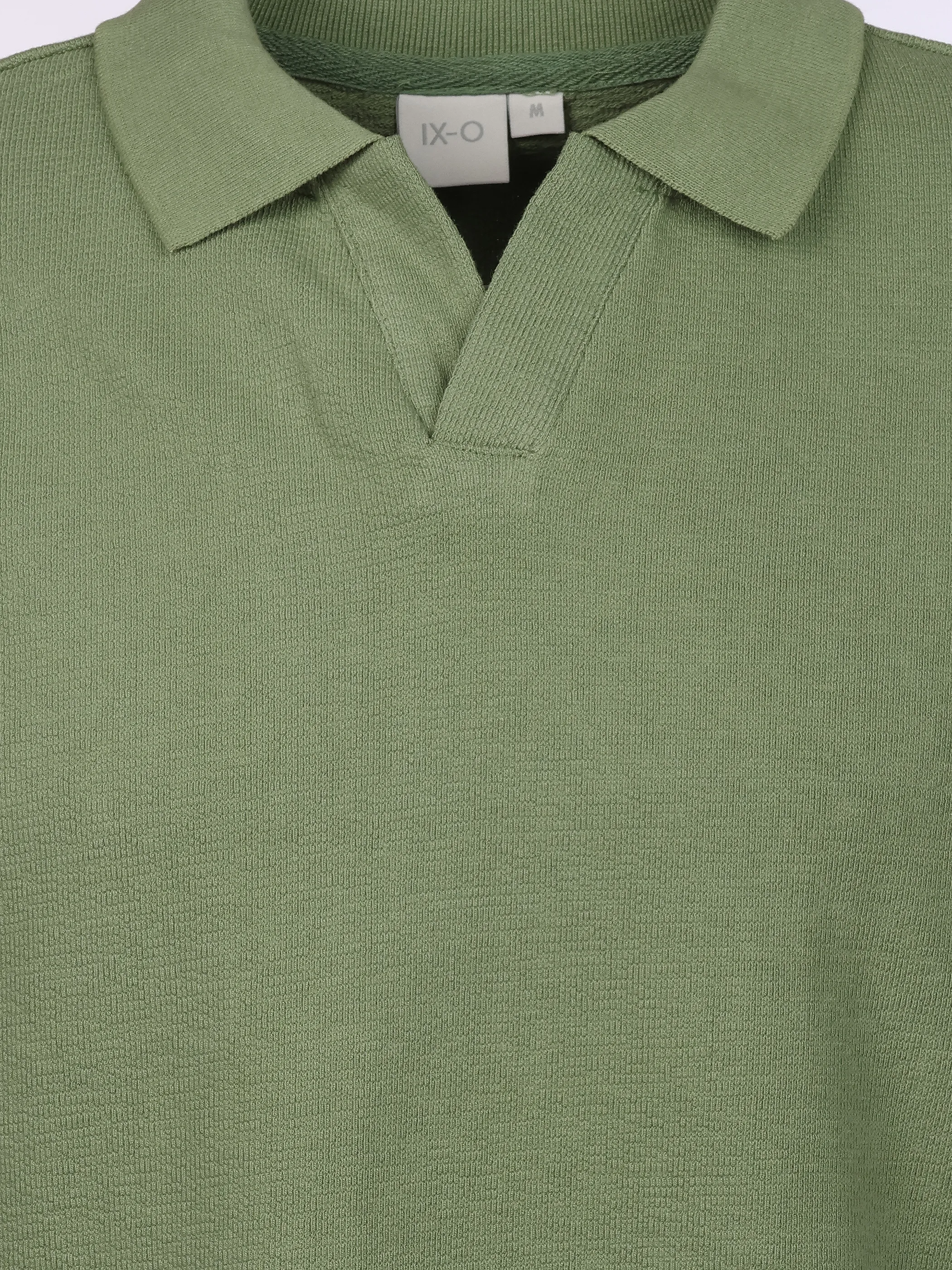 IX-O H16192BA22569AAWG YF He-Poloshirt, Struktur Grün 925914 12300 3