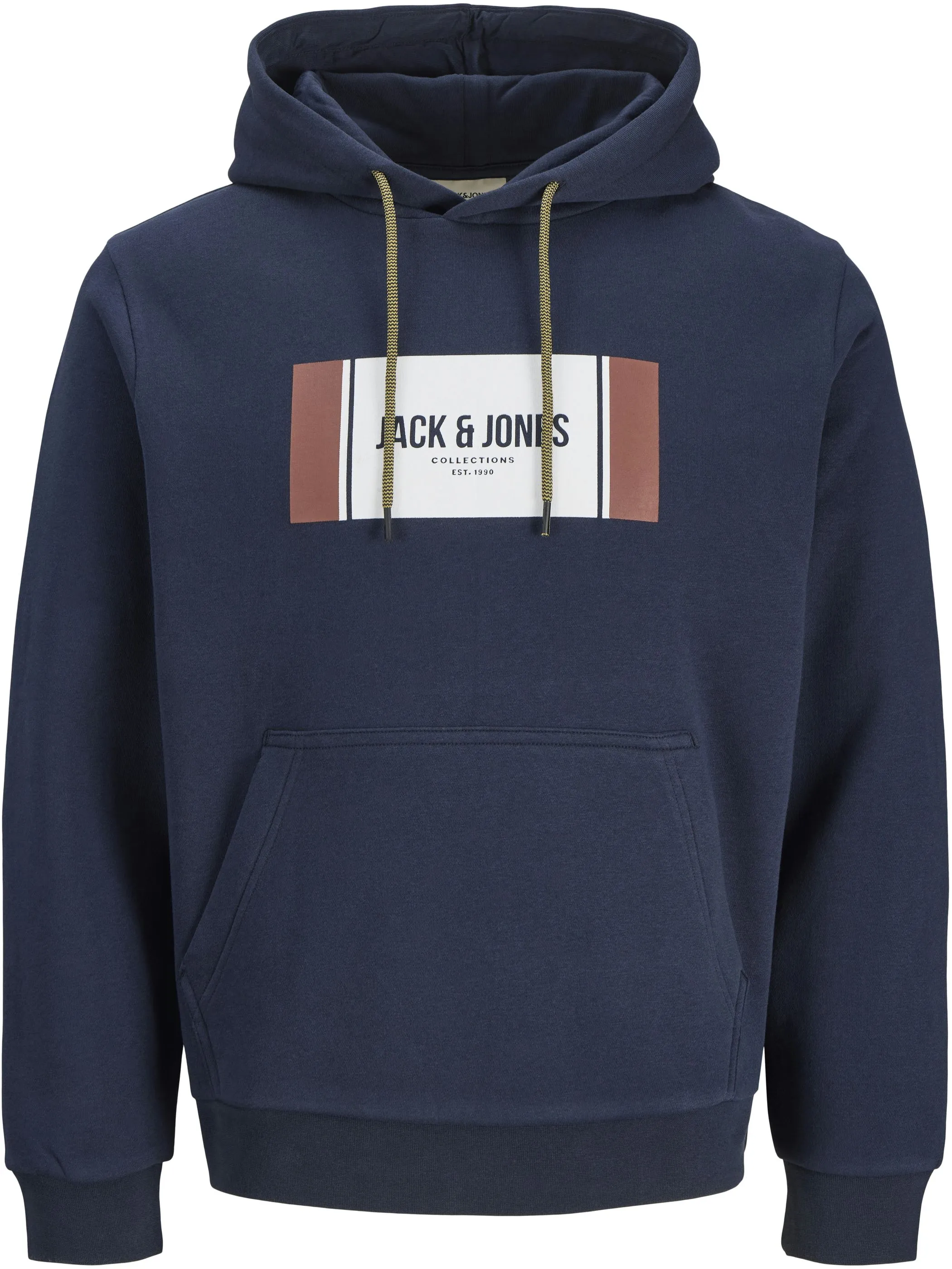 Jack Jones 12278614 JJHAYATO SWEAT HOOD BTS LN Blau 925888 175876 1