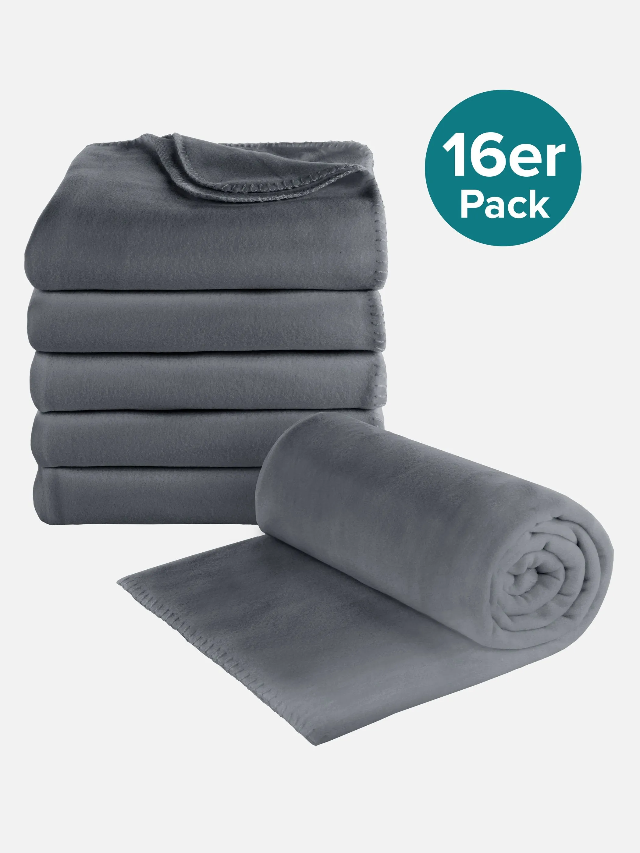 Dream House Fleecedecke 130x170cm 16 Stück Blau 889146 DMBLUE 1
