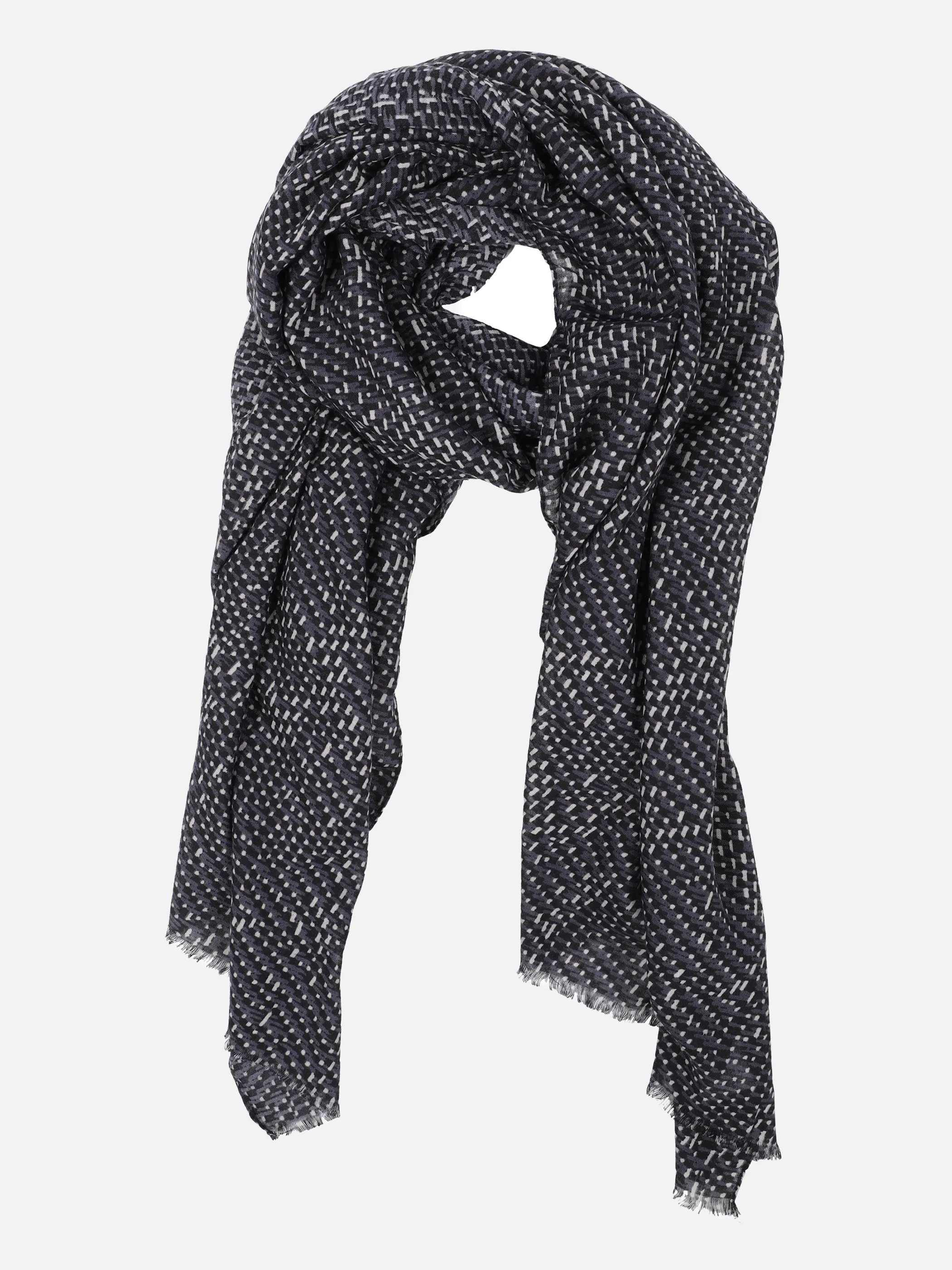 Sure Da-Schal mit Muster Schwarz 859418 SCHW/WEIß 1 Sure Da-Schal mit Muster Schwarz 859418 SCHW/WEIß 1
