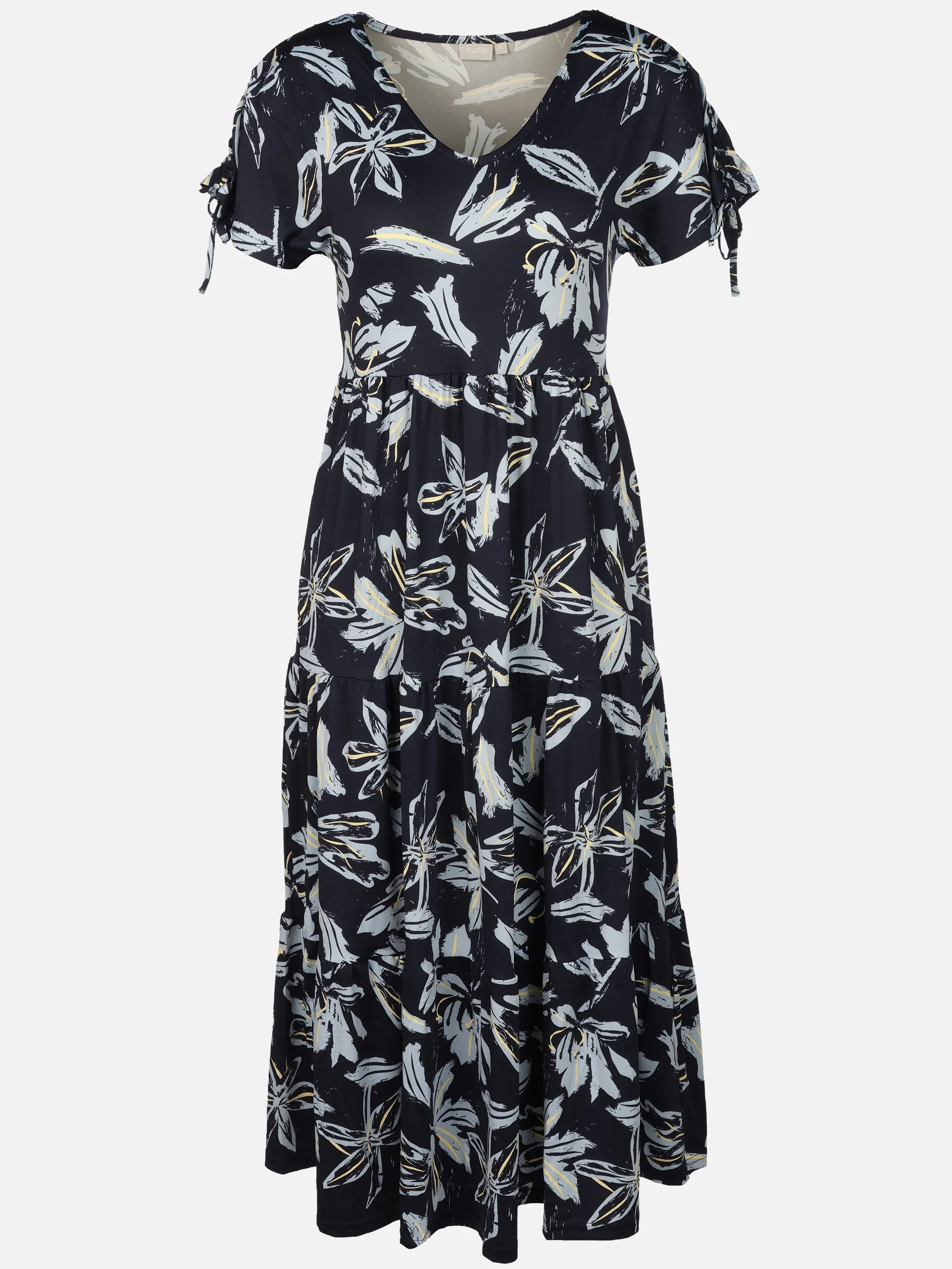 Sure Da-Jersey Kleid m. Print Blau 924159 SAPHIRE 1