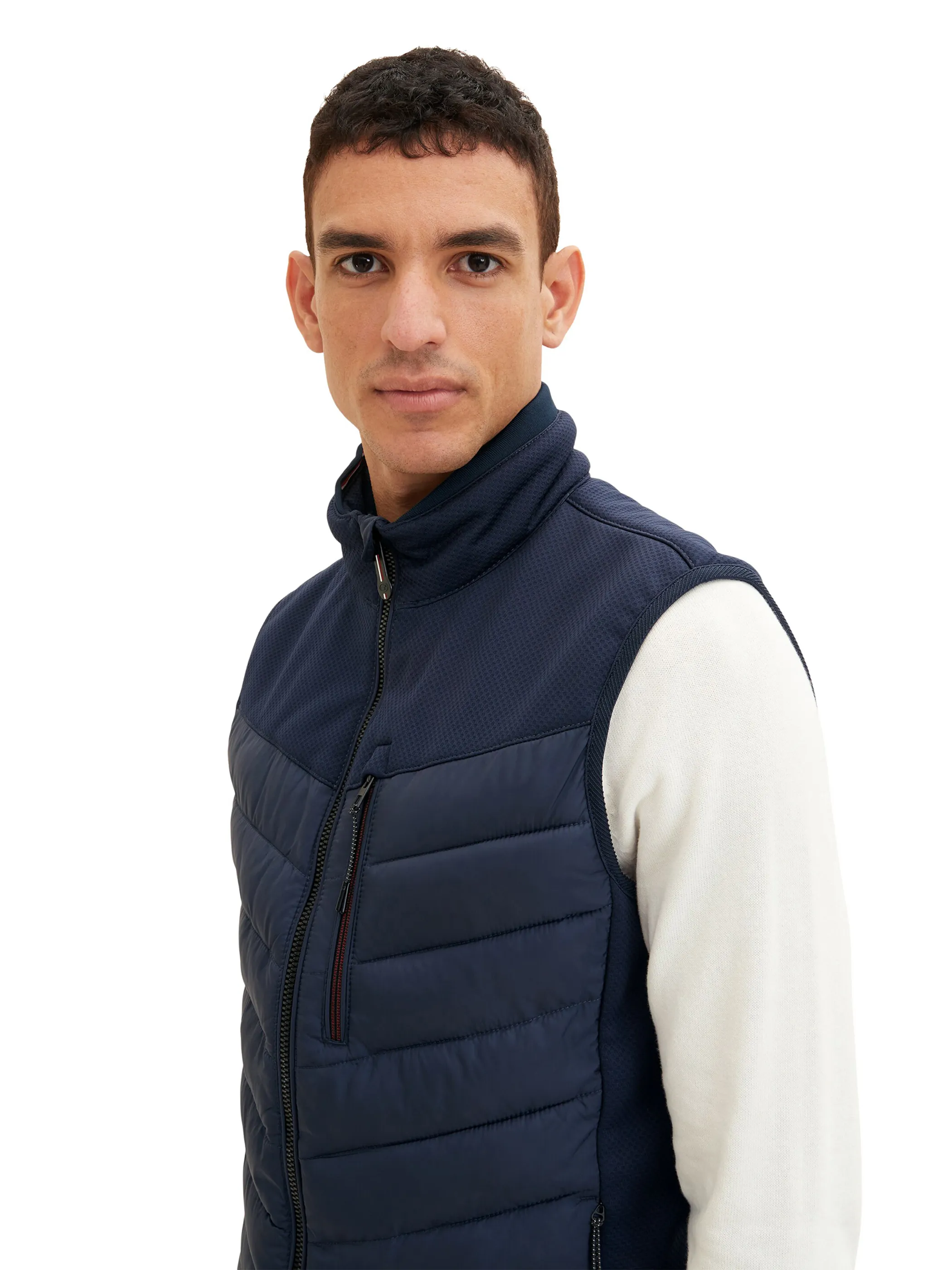 Tom Tailor 1034435 hybrid vest Blau 872262 10668 3