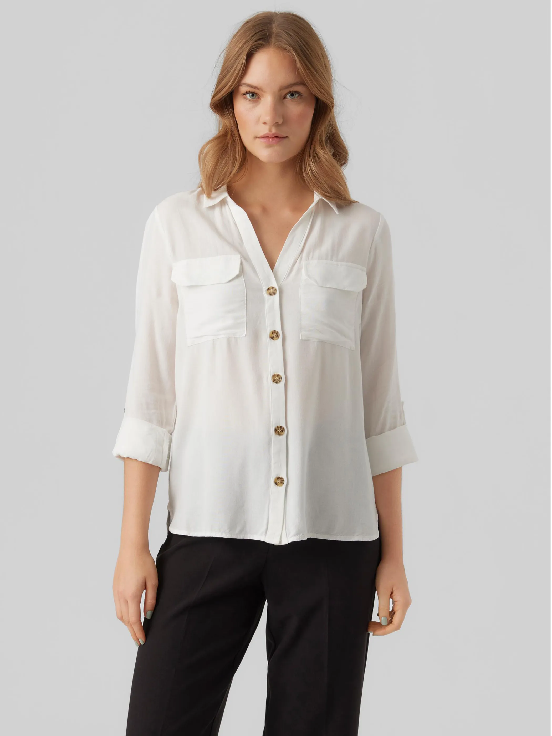 Vero Moda 10275283 VMBUMPY L/S SHIRT NEW Weiß 866195 175598 3 Vero Moda 10275283 VMBUMPY L/S SHIRT NEW Weiß 866195 175598 3