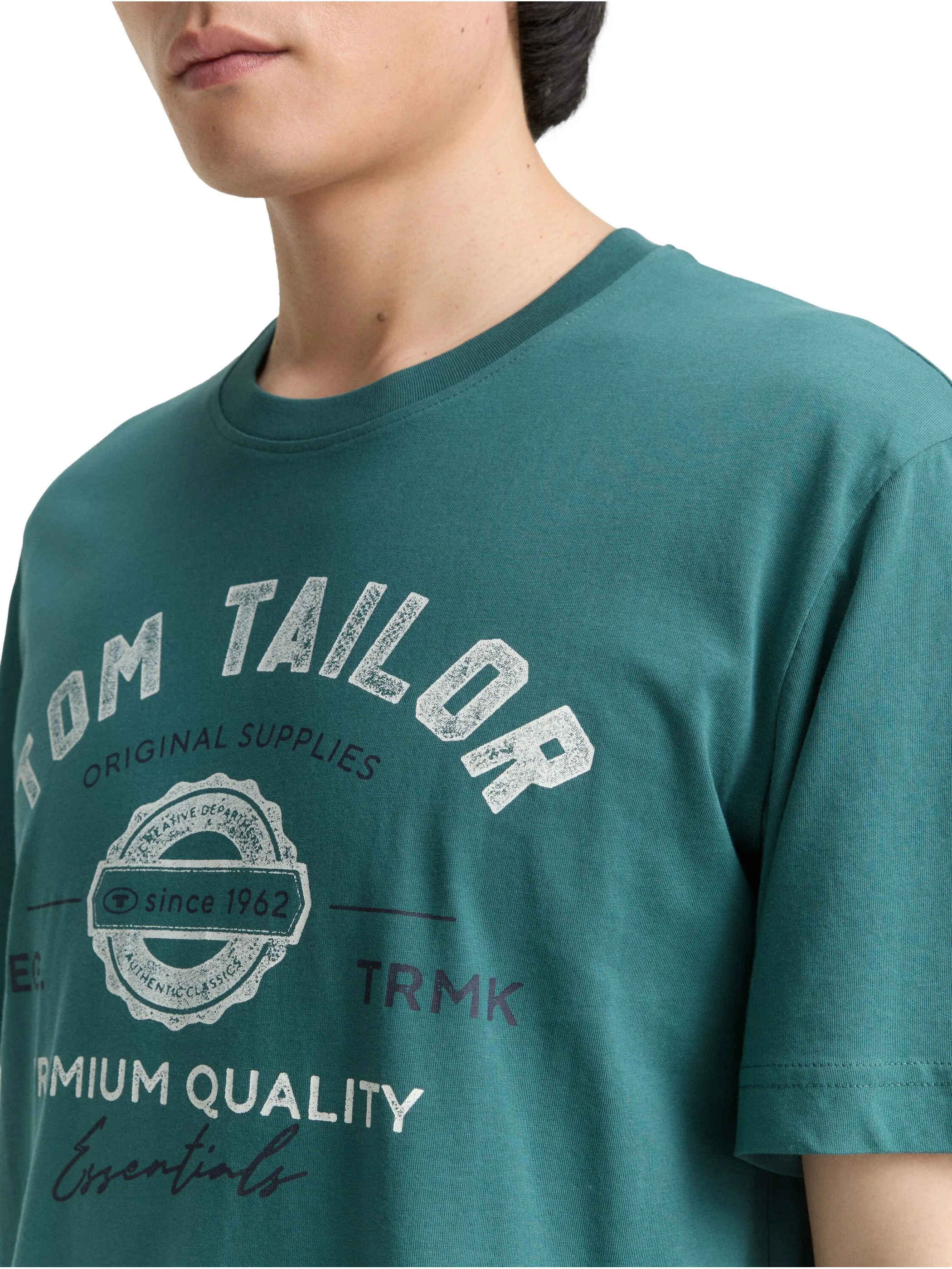 Tom Tailor 1037735 NOS logo tee Grün 884276 14171