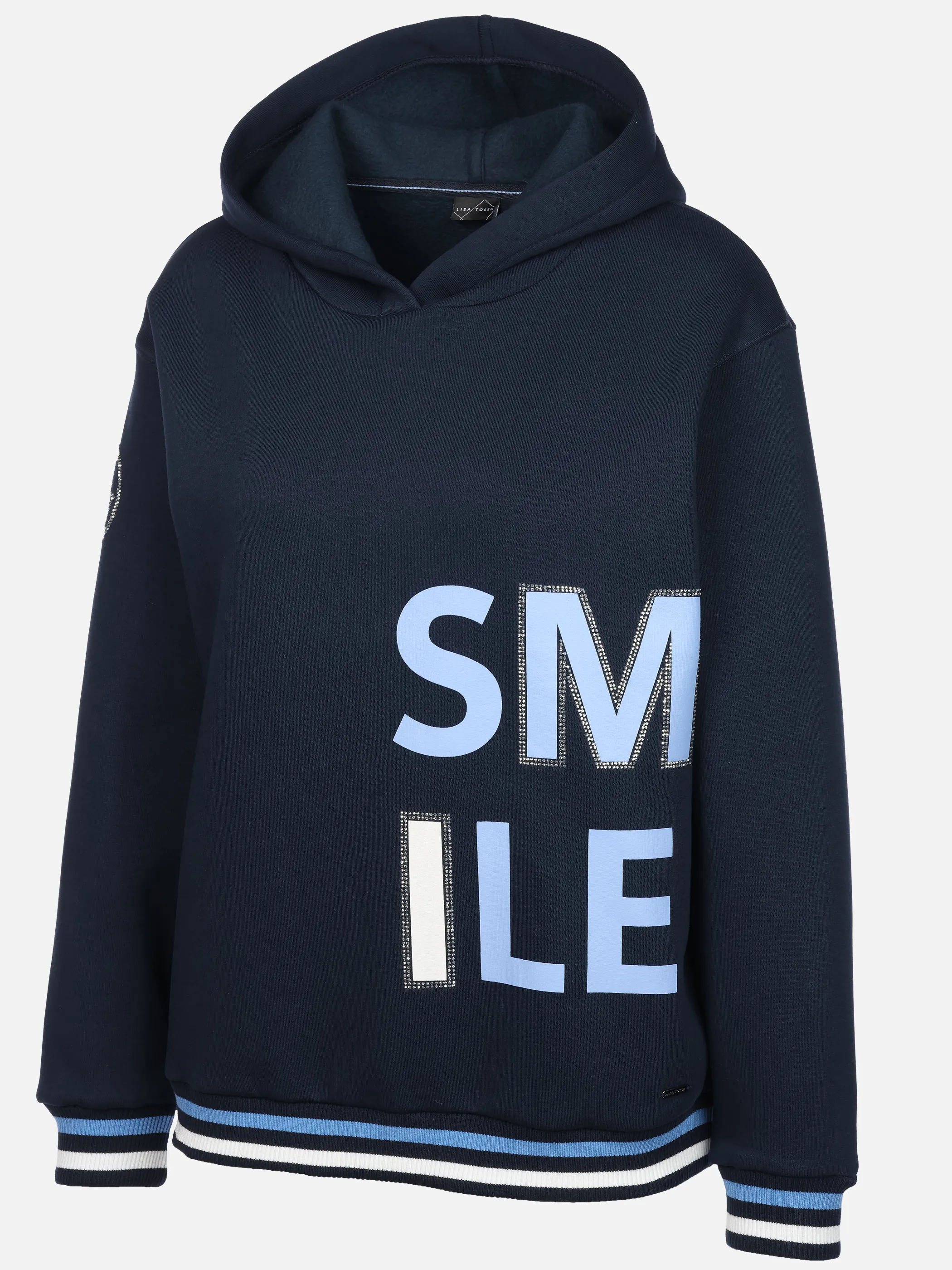 Lisa Tossa Da-Sweatshirt m. Kapuze "Smile Marine 933524 SAPHIRE 3