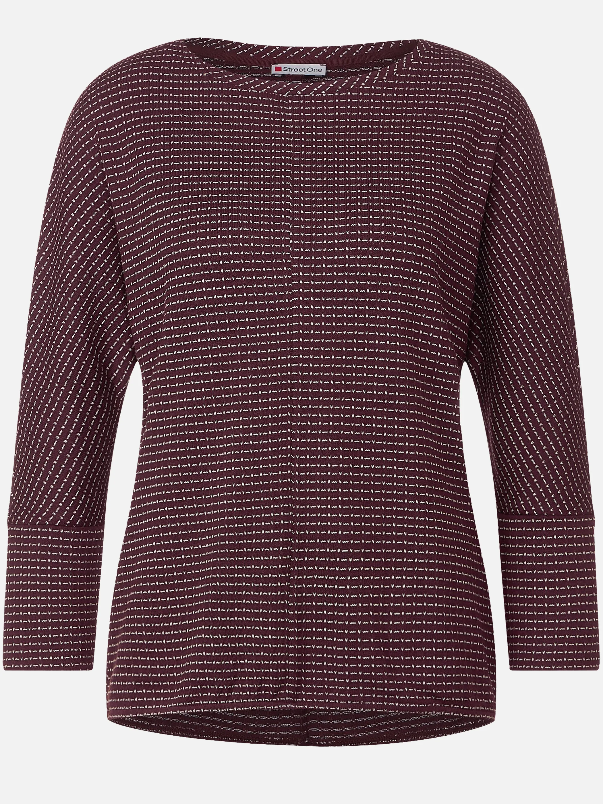 Street One A320565 LTD QR 2-color knit look shirt Rot 889697 24122 1