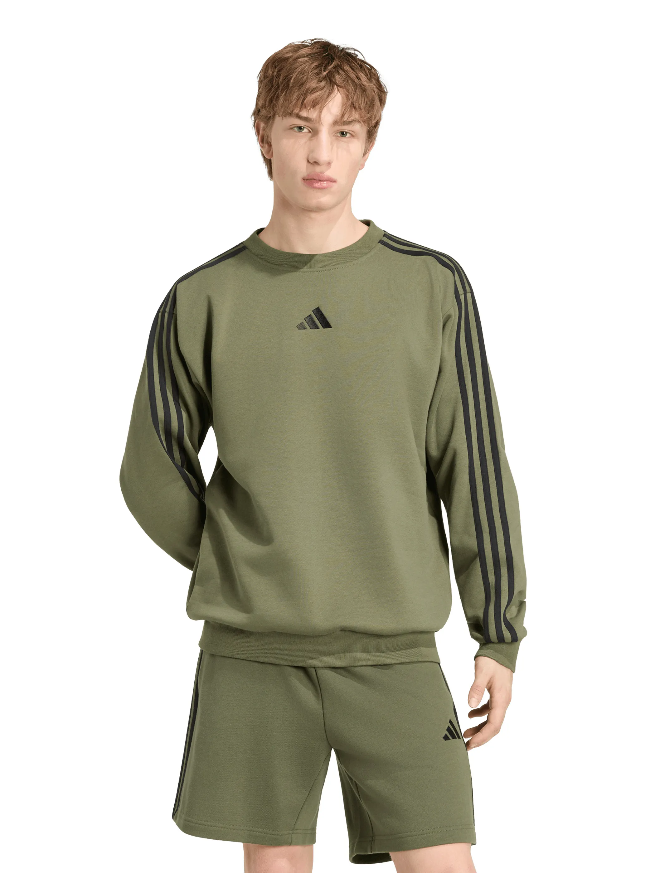 Adidas KY4160 He-Sweatshirt ESS 3S FLEECE, olive Oliv 929523 000 2