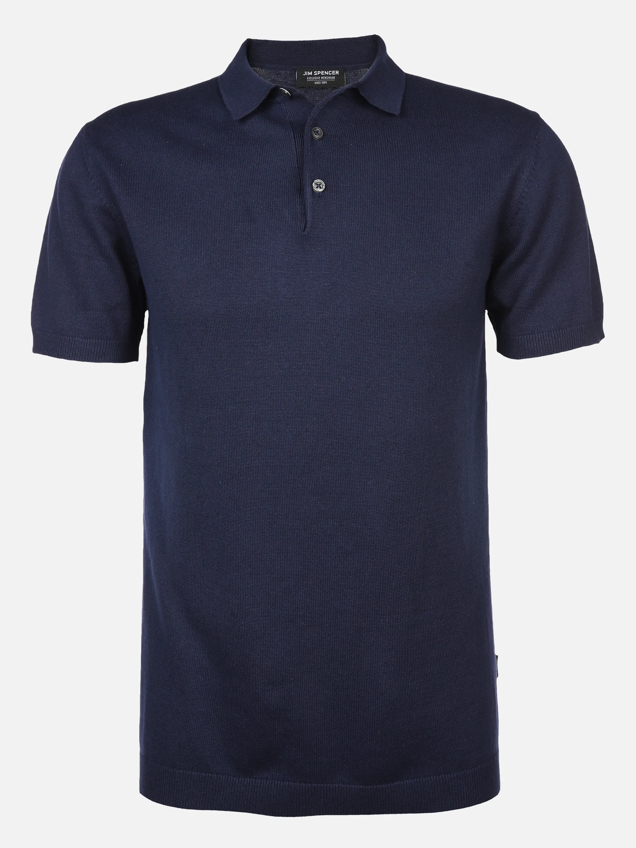 Jim Spencer He. Strickpoloshirt 1/2 Arm Blau 872599 NAVY 1 Jim Spencer He. Strickpoloshirt 1/2 Arm Blau 872599 NAVY 1