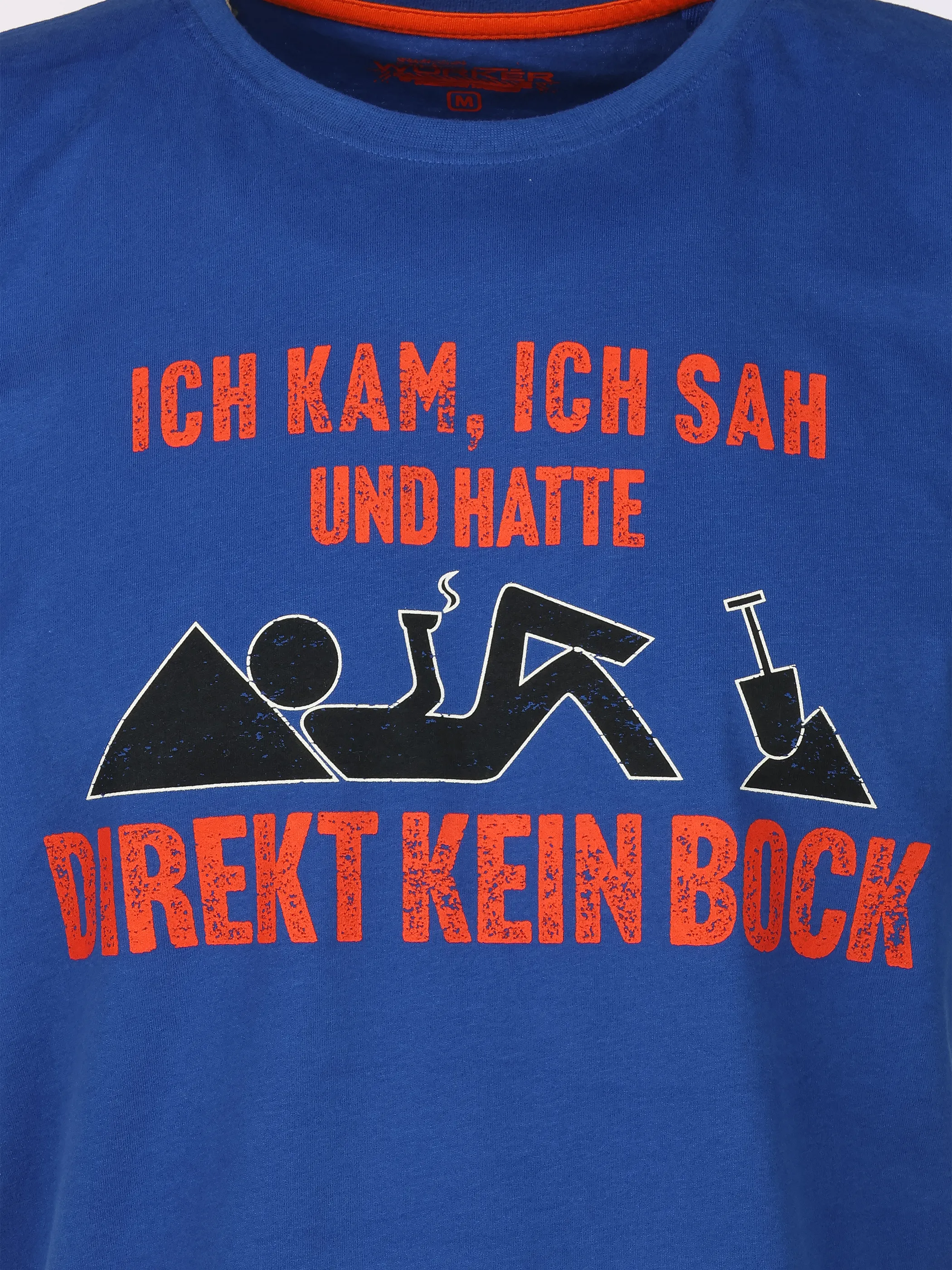 Worker He. T-Shirt 1/2 Sprüche Blau 921269 ROYAL 3