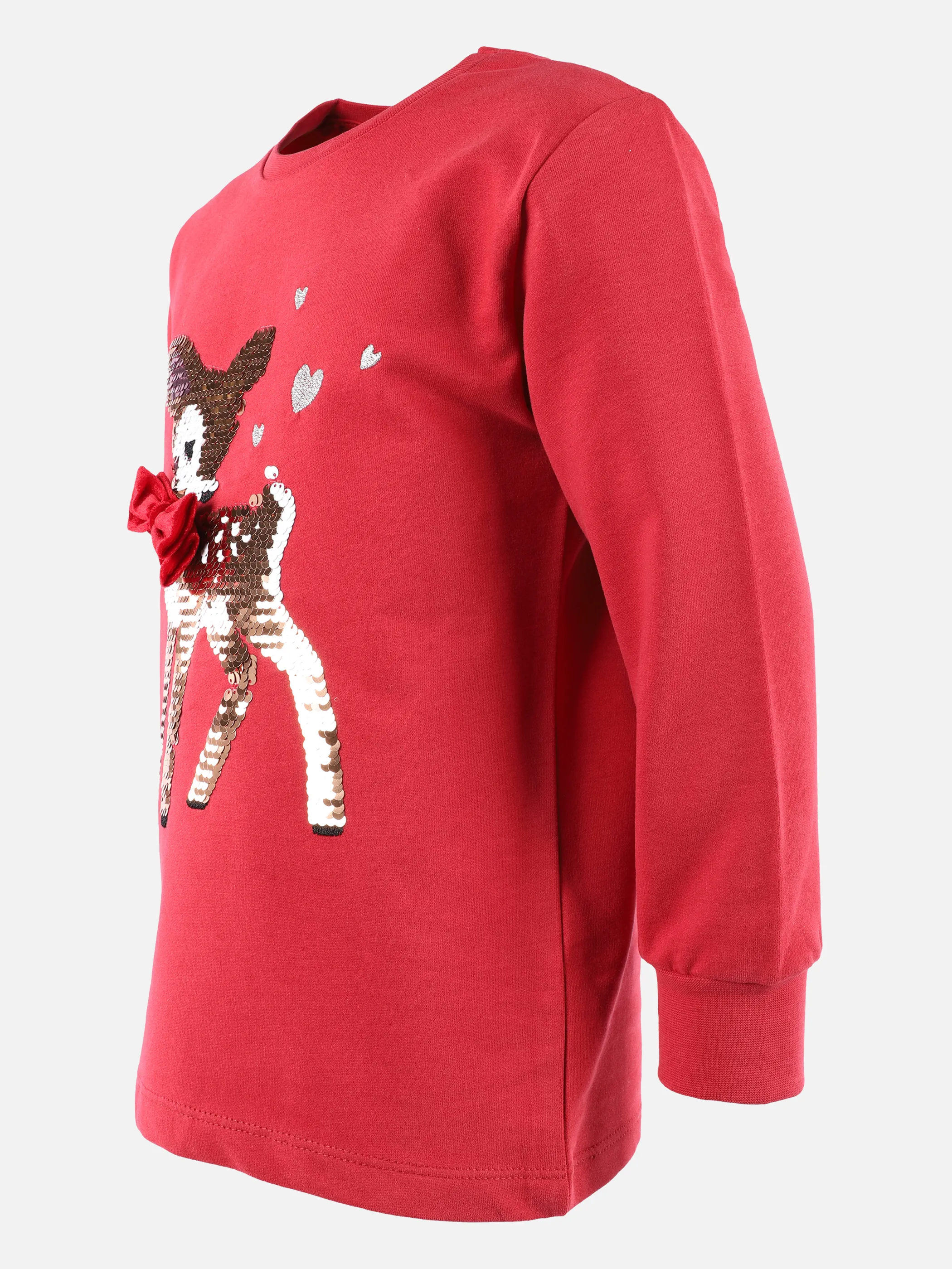 Stop + Go KM Sweatshirt in rot mit Pailletten Rot 875209 ROT 3 Stop + Go KM Sweatshirt in rot mit Pailletten Rot 875209 ROT 3