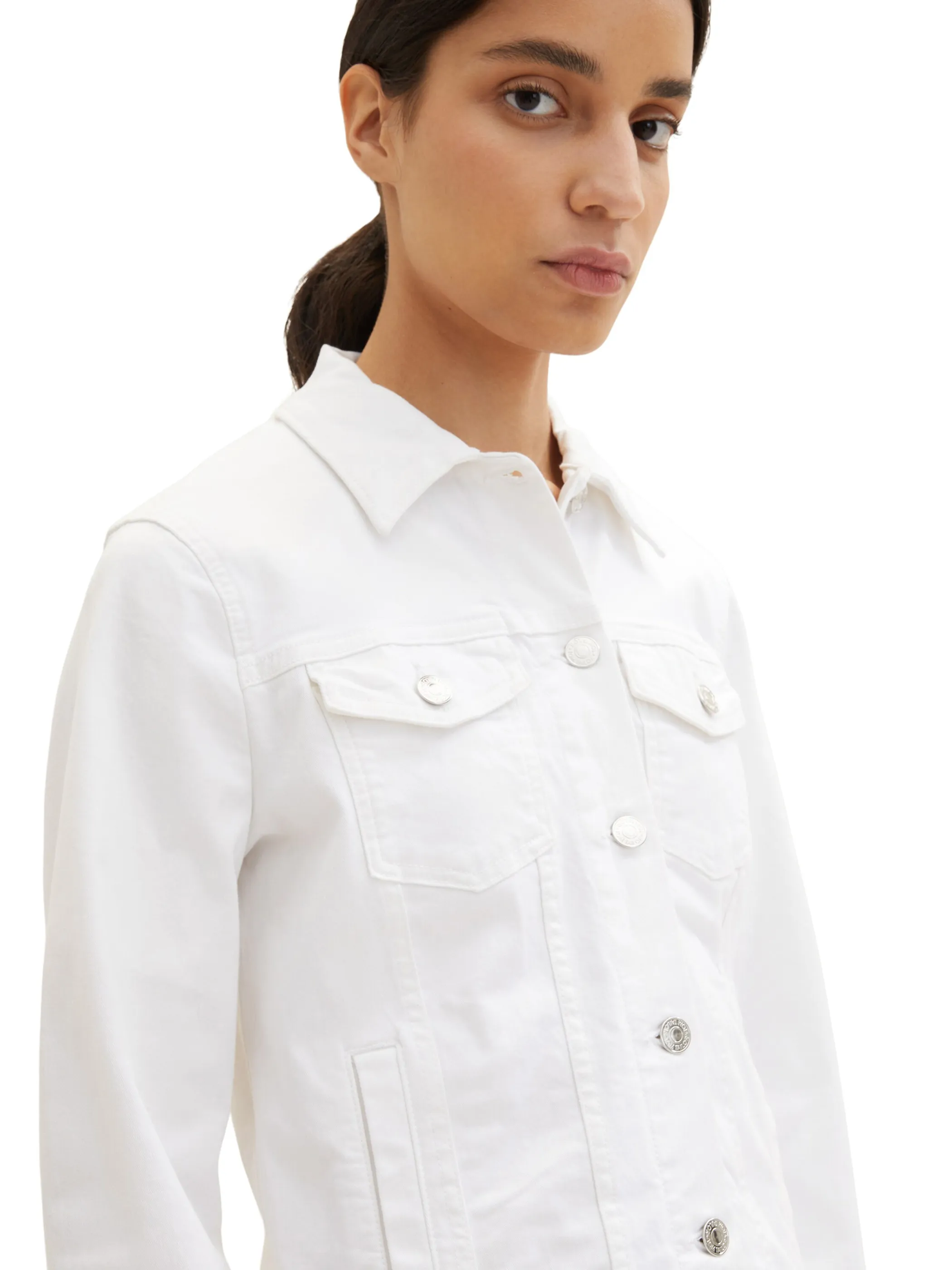 Tom Tailor 1036714 colored denim jacket Weiß 880111 20000 4