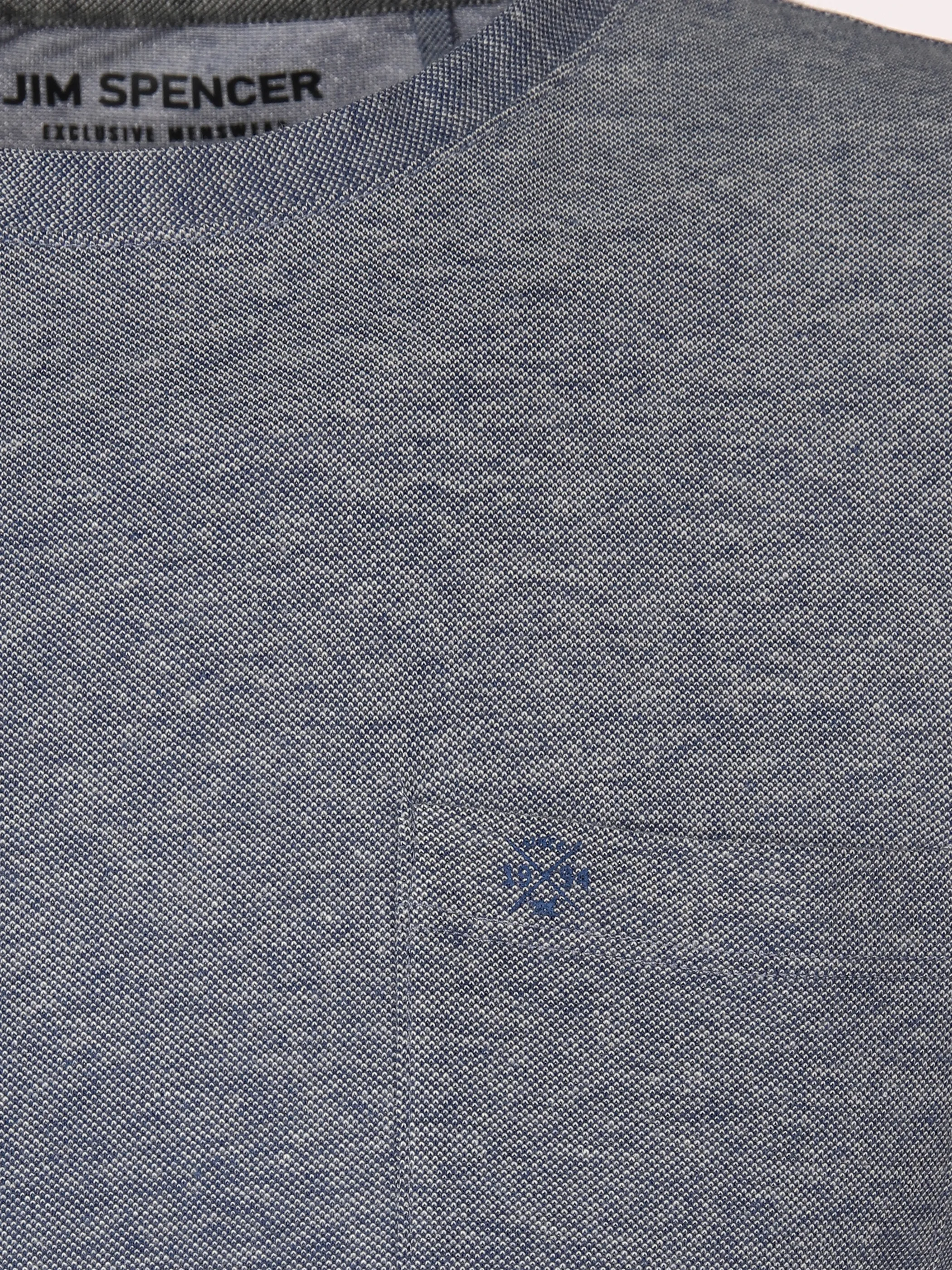 Jim Spencer He. T-Shirt 1/2 Arm twisted RH Blau 873096 JEANSBLAU 3 Jim Spencer He. T-Shirt 1/2 Arm twisted RH Blau 873096 JEANSBLAU 3