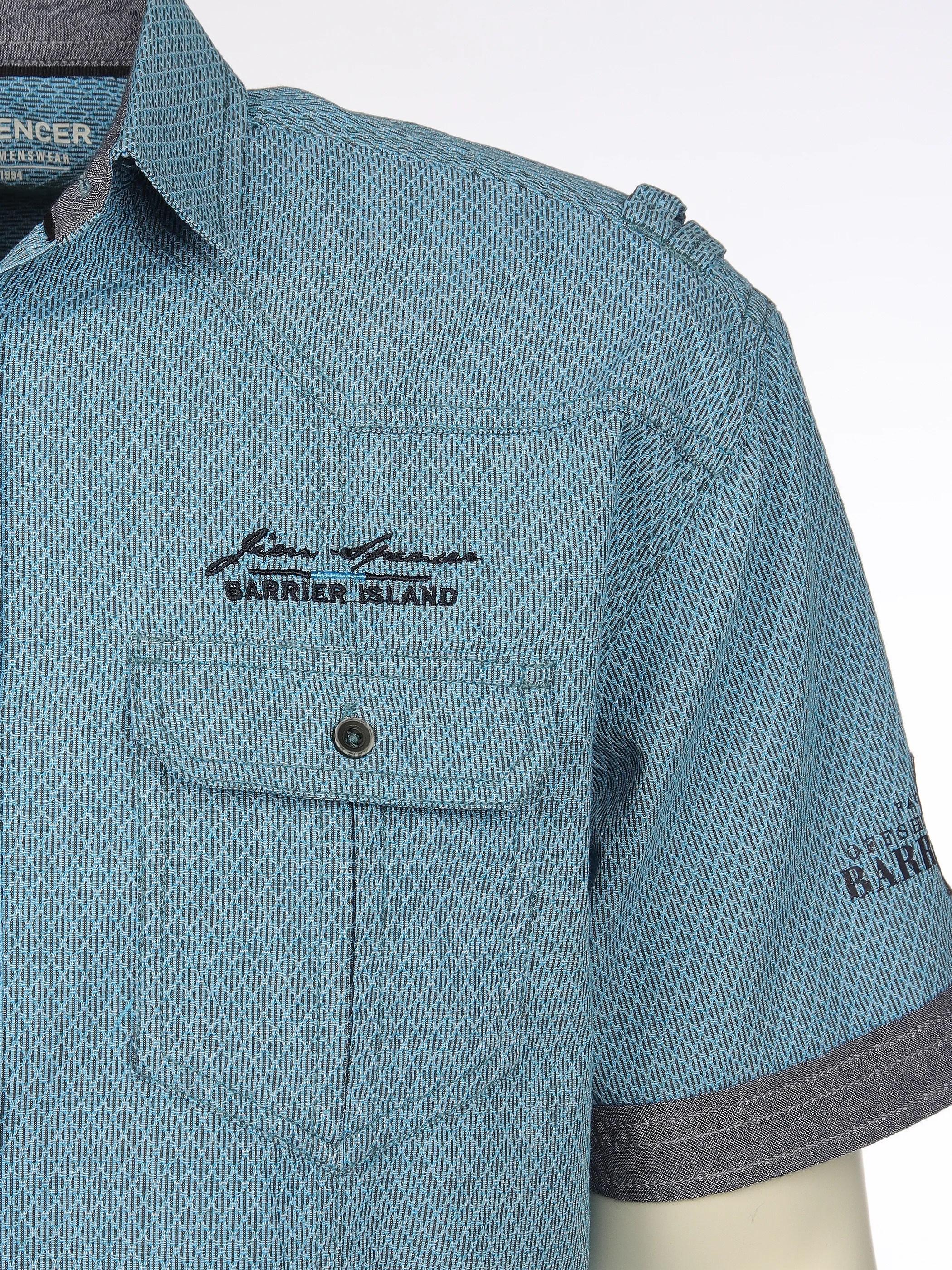 Jim Spencer He. Freizeithemd 1/2 Arm slub Blau 910899 OCEAN 3 Jim Spencer He. Freizeithemd 1/2 Arm slub Blau 910899 OCEAN 3