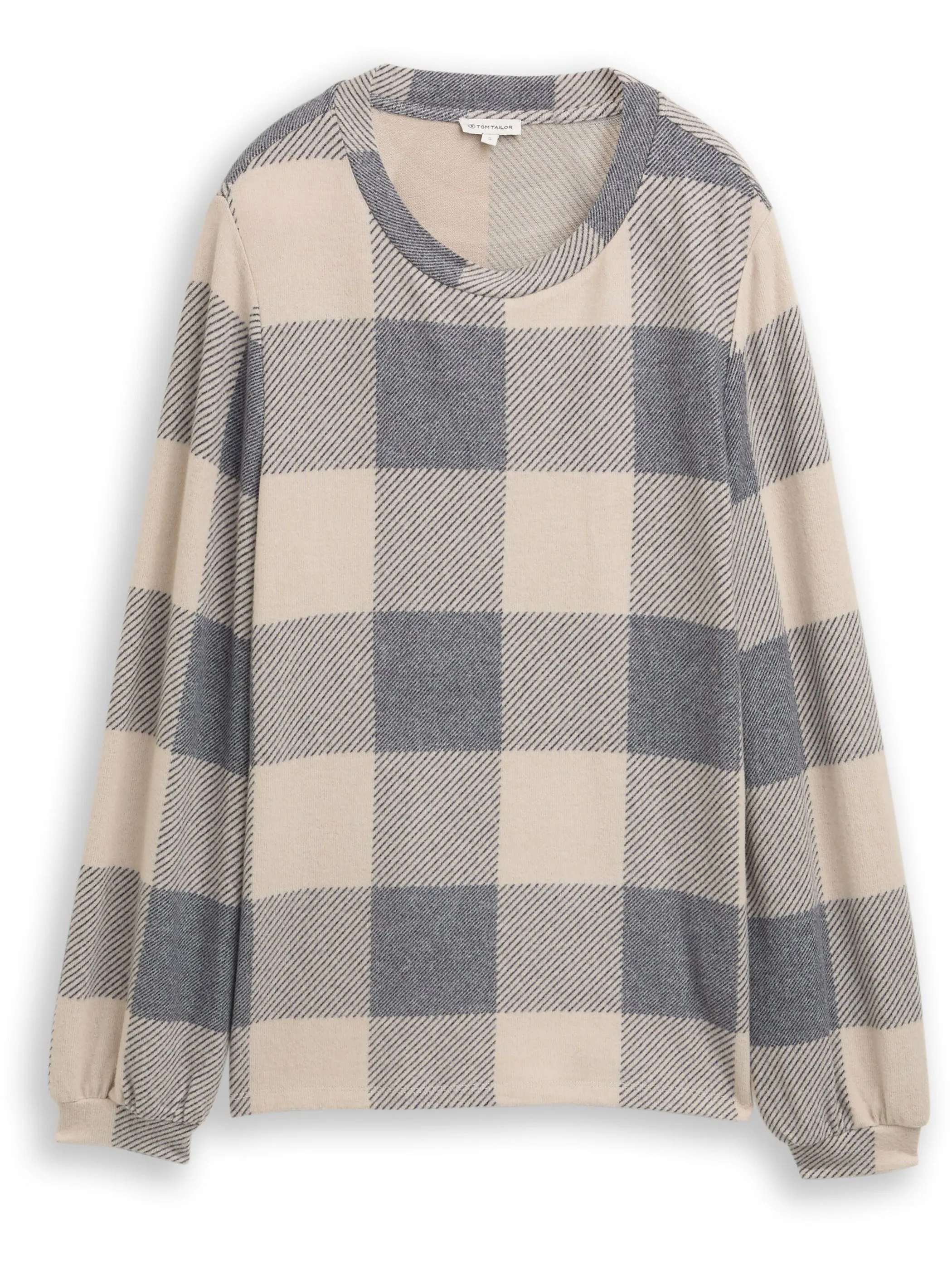 Tom Tailor 1044923 T-shirt cosy crew neck Beige 903060 38731 1