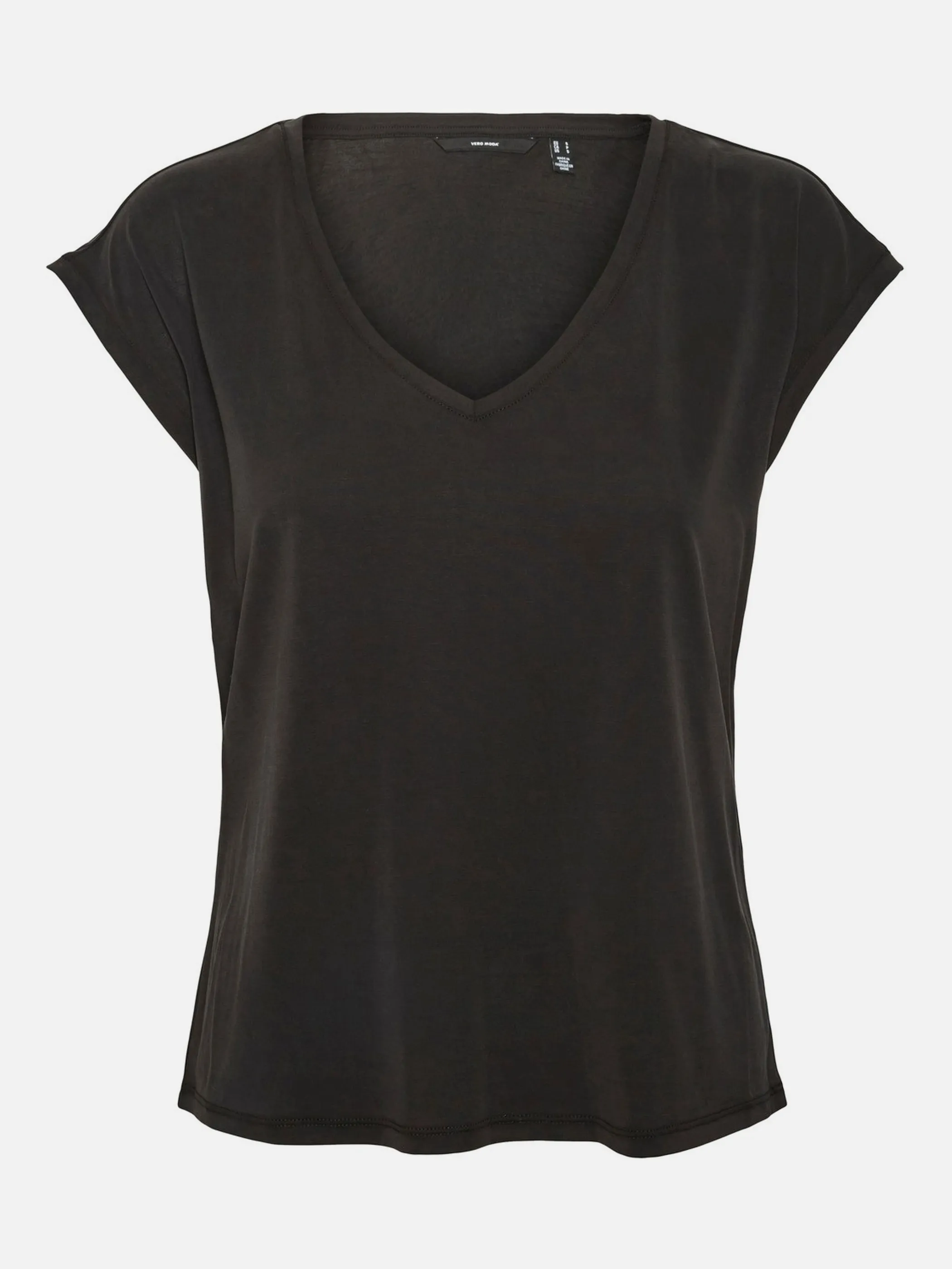 Vero Moda 10247666 VMFILLI SS V-NECK TEE Schwarz 852231 177868 1 Vero Moda 10247666 VMFILLI SS V-NECK TEE Schwarz 852231 177868 1