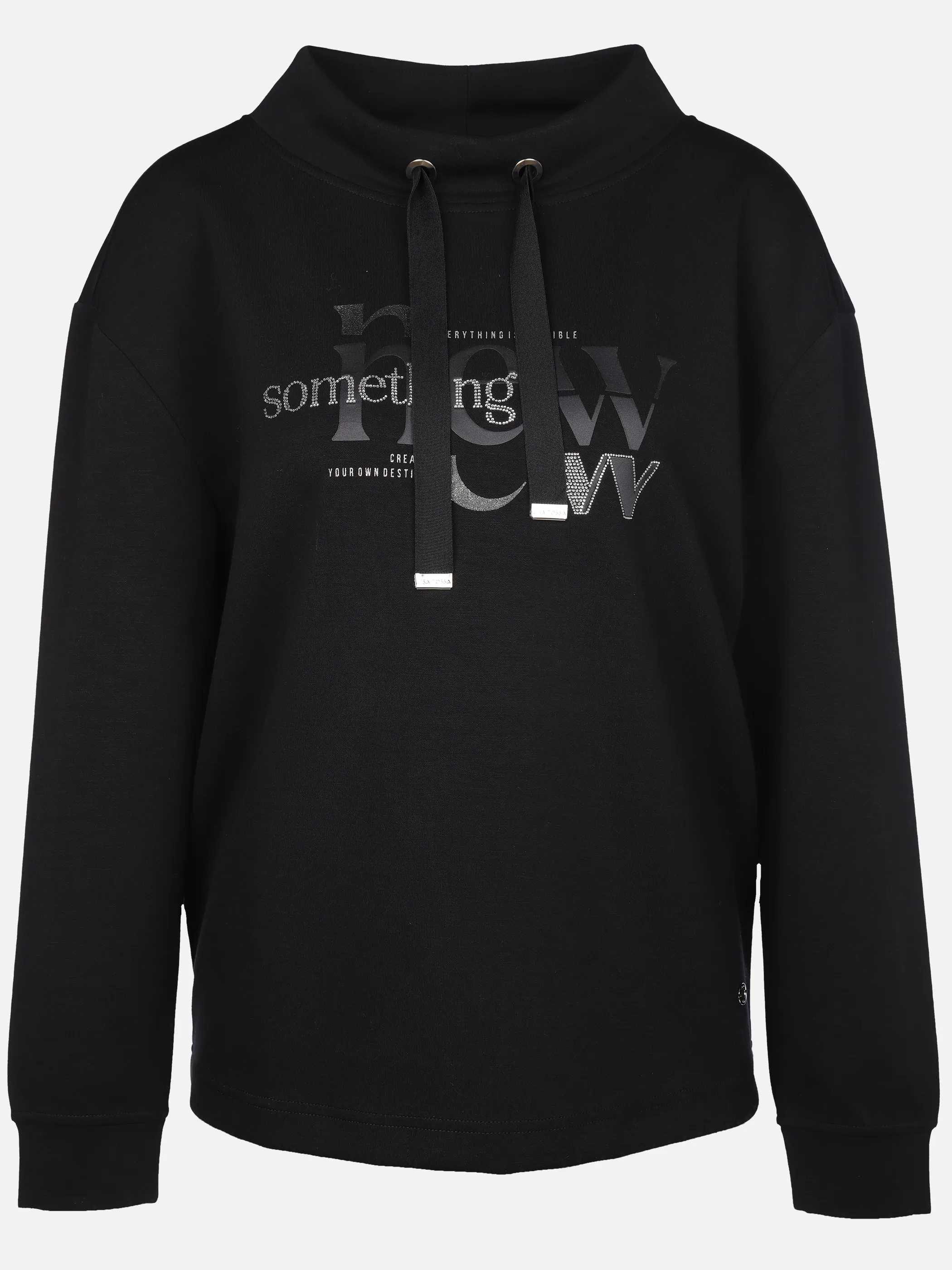 Lisa Tossa Da-Edel Sweatshirt m. Stehkrag Schwarz 916288 BLACK 1 Lisa Tossa Da-Edel Sweatshirt m. Stehkrag Schwarz 916288 BLACK 1