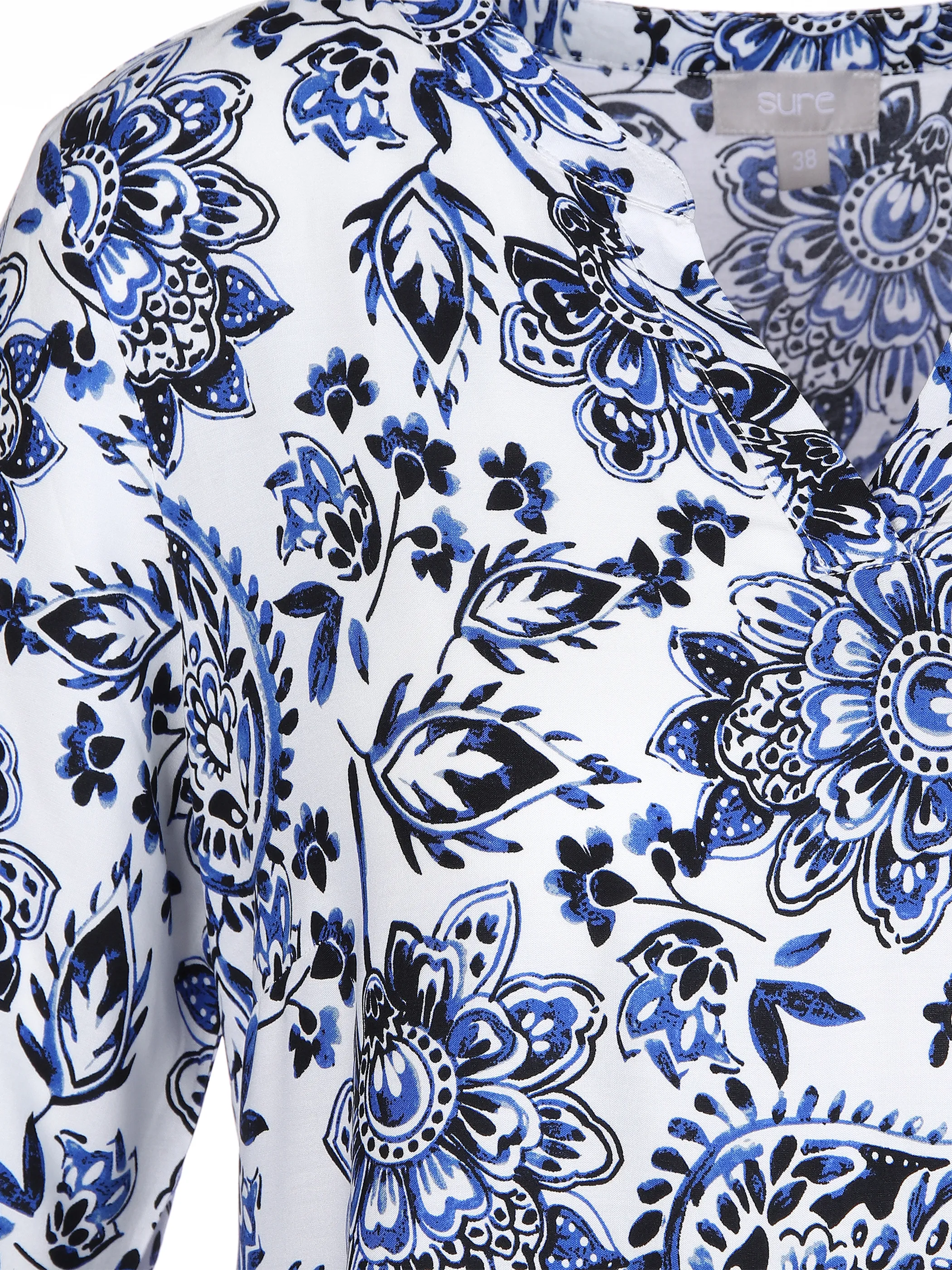 Sure Da-Stufen-Kleid m.Alloverprint Blau 865585 WEIßBLAU 3