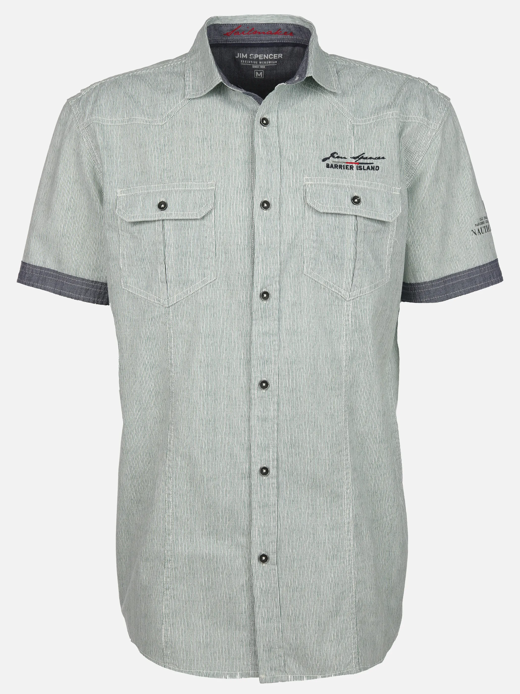 Jim Spencer He. Freizeithemd 1/2 Arm slub Grün 906578 MINT 1 Jim Spencer He. Freizeithemd 1/2 Arm slub Grün 906578 MINT 1